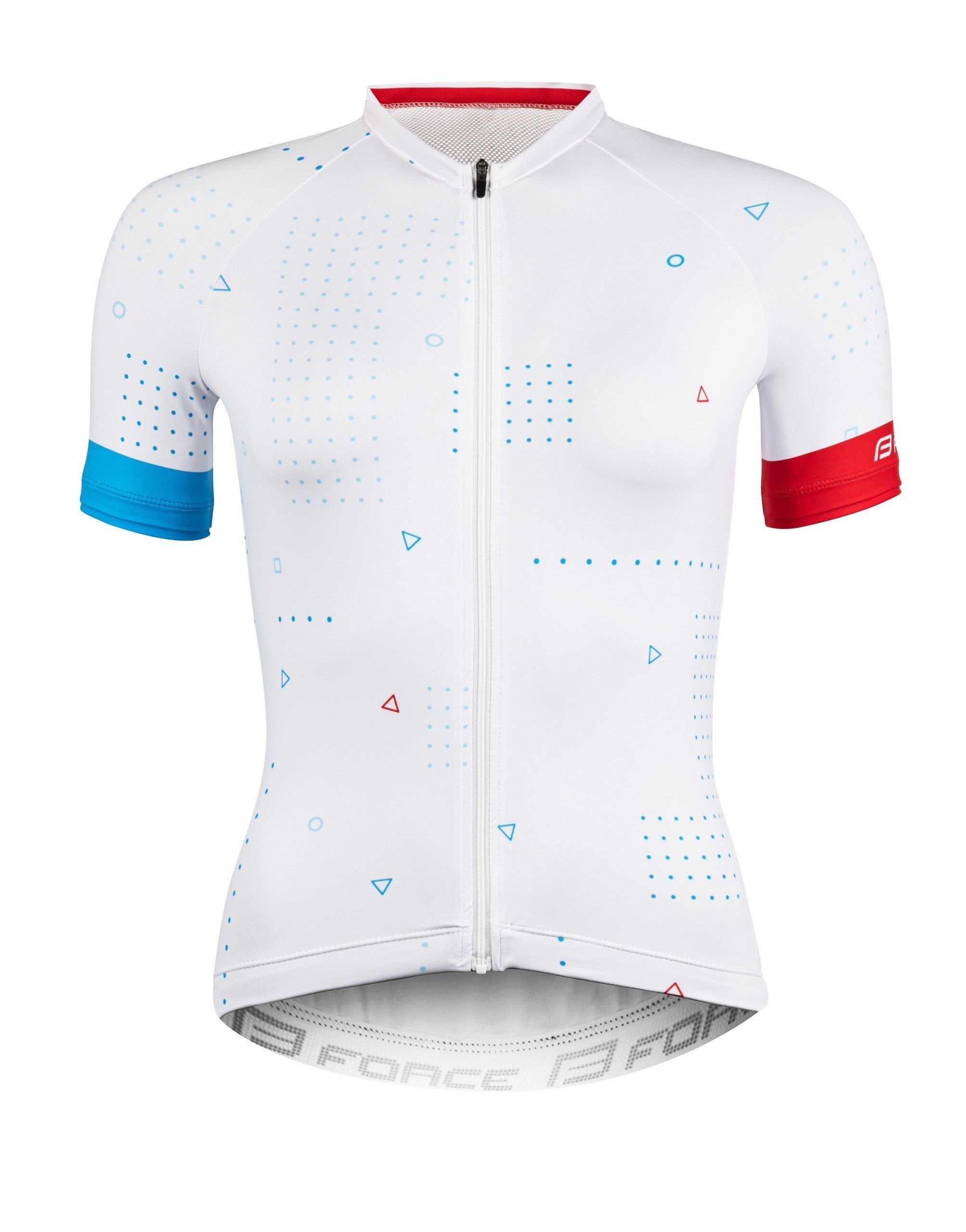 FORCE Radtrikot Jersey FORCE GAME Kurzjacke weiss rot/blau %%% günstig online kaufen