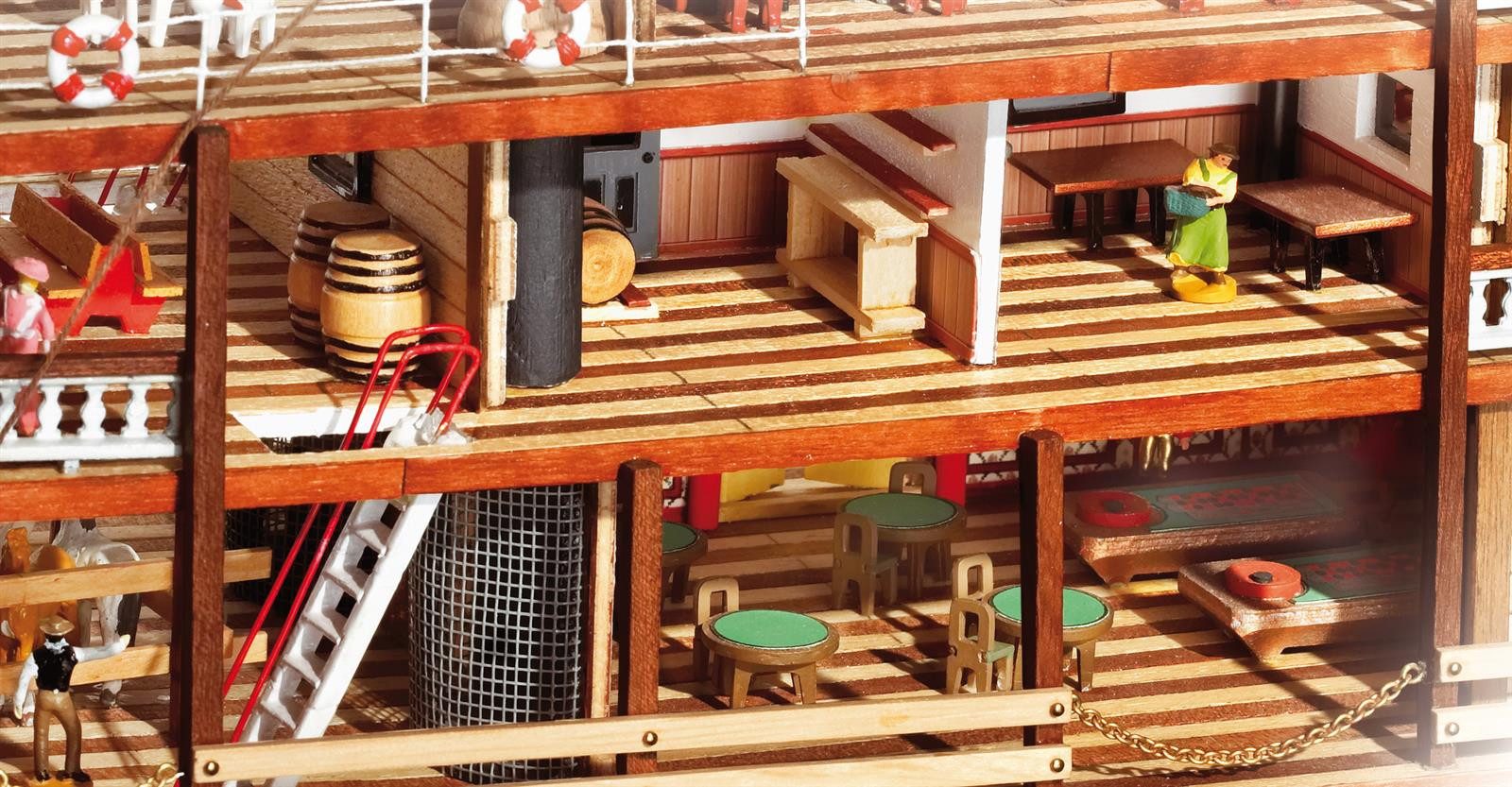 OcCre Modellbausatz Mississippi 1:80 Schiffsbausatz, (Schiff, 1702-tlg., Schiffsbausatz), Made in Europe