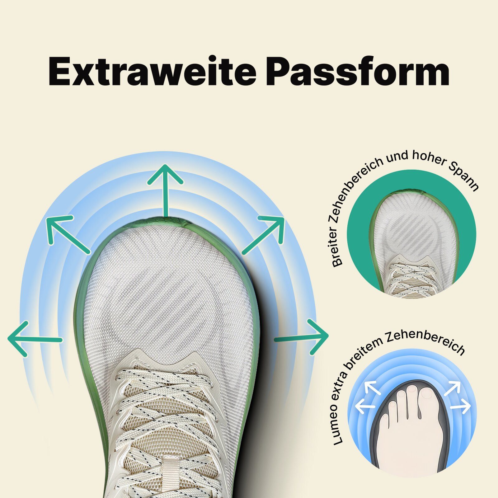 DOTALES Lumeo Sportschuhe – Sneaker-Look Mit Barfußgefühl Barfußschuh Minimalschuhe, Turnschuhe