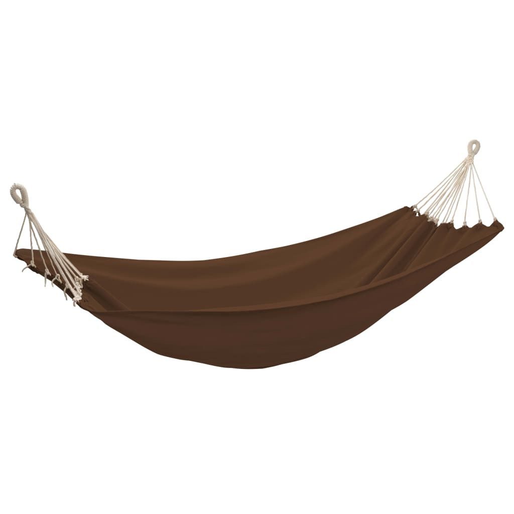 vidaXL Hängematte Hängematte 260 x 150 cm XL braun (1 St), Hängematte Mehrpersonen Doppel-Hängematte 260 x 150 cm XL braun