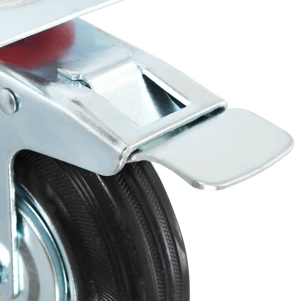 vidaXL Schwerlastrolle 8 Stk. Lenkrollen 125 mm, (8-St)