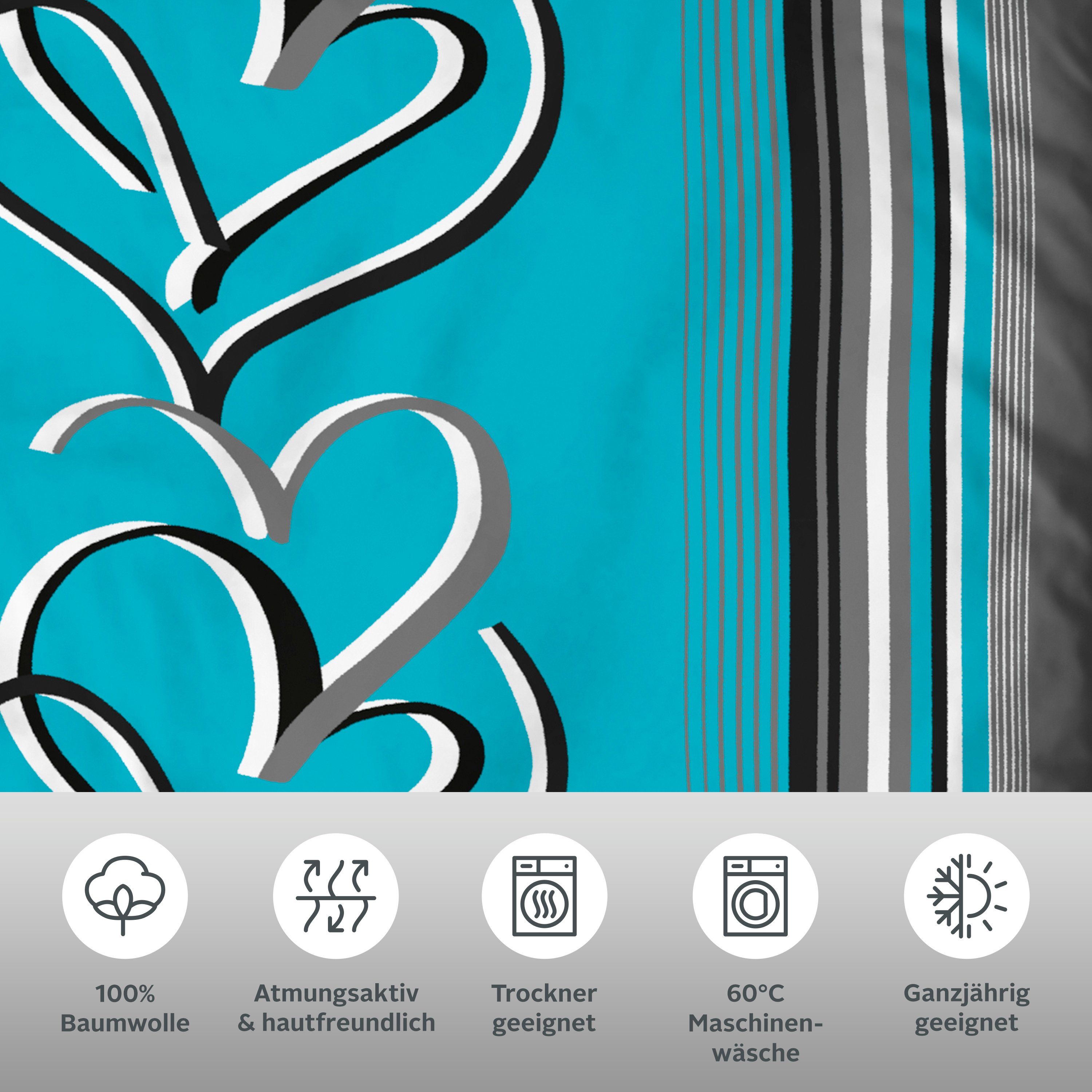 OTTO home Bettwäsche Area in Gr. 135x200 oder 155x220 cm, Linon, 2 teilig, Bettwäsche in verschiedenen Qualitäten