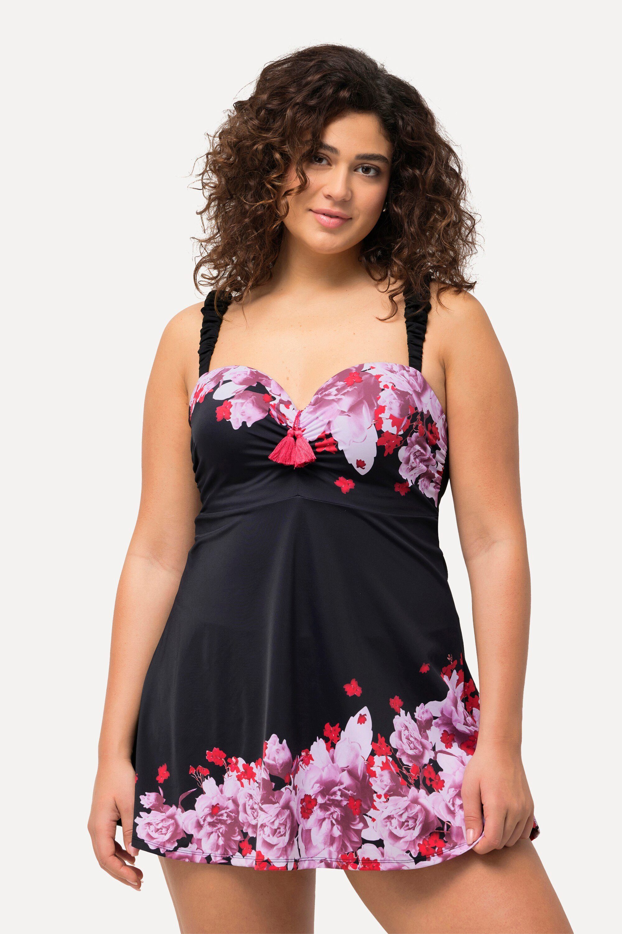 Badekleid Badekleid Blüten Softcups Quaste recycelt