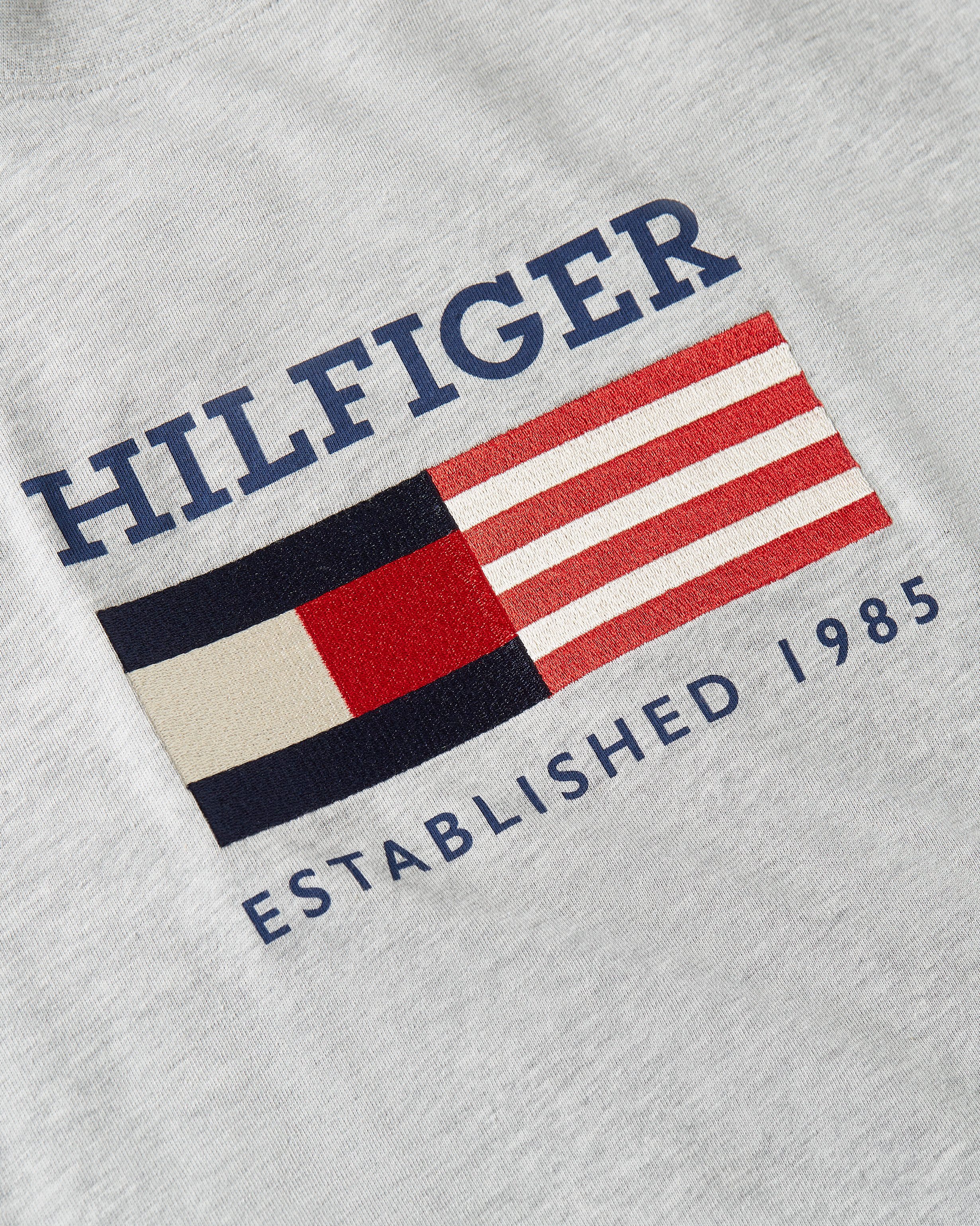Tommy Hilfiger T-Shirt AMERICANA MONOTYPE FLAG BOX TEE Mit markanter Stickerei