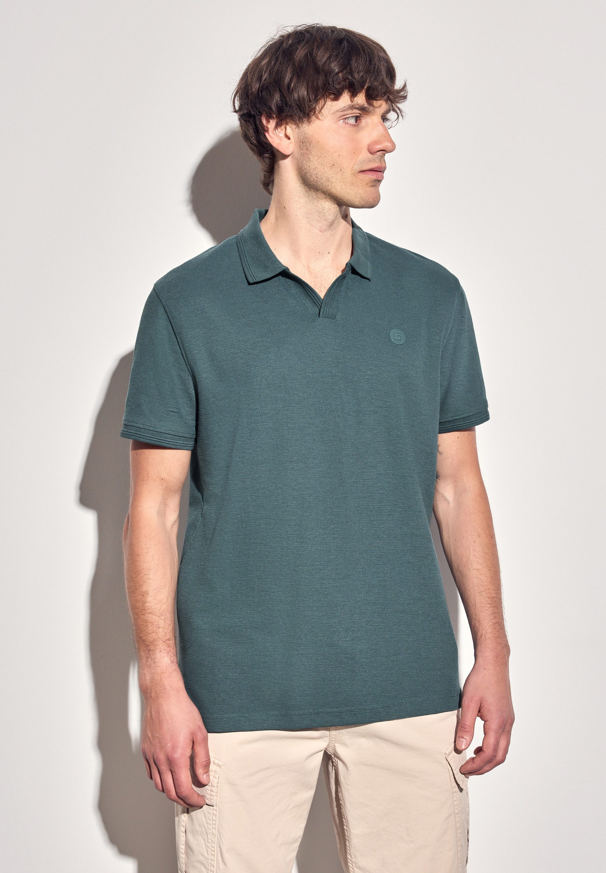 STREET ONE MEN Poloshirt im soften Baumwoll-Mix