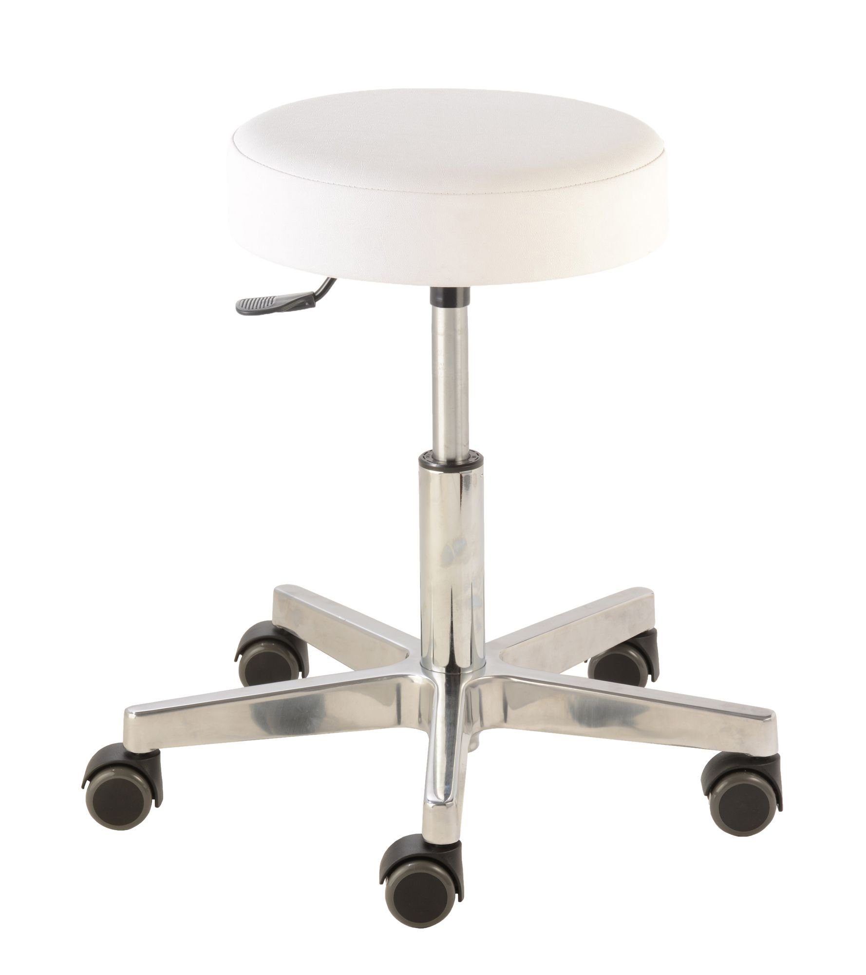 Arbeitshocker Roll- und Drehhocker Lille 4440, Sitzhöhe ca. 43 - 56 cm