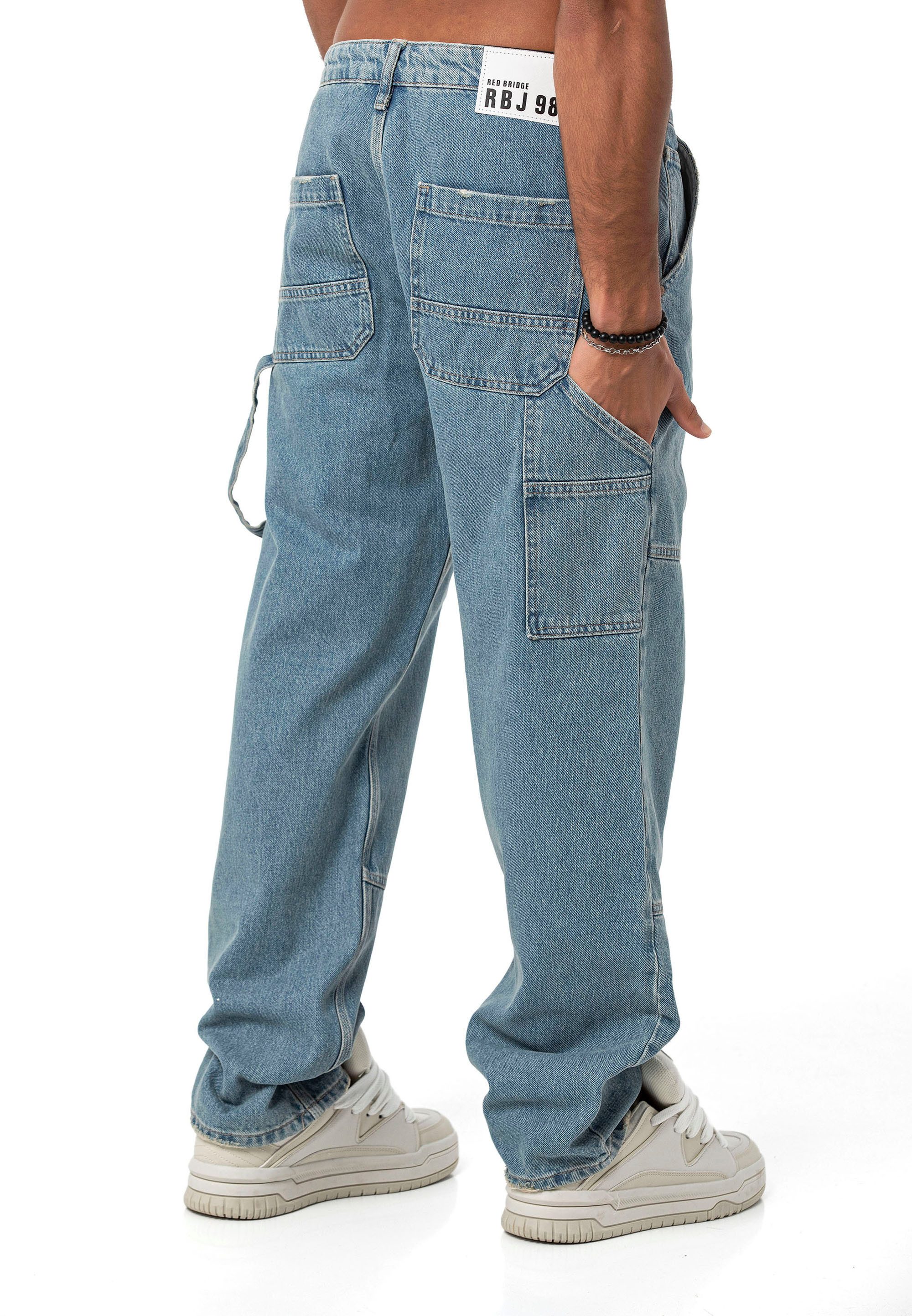 RedBridge Weite Jeans Red Bridge Herren Baggy Jeans Hose Denim Pants 5-Pocket-Style