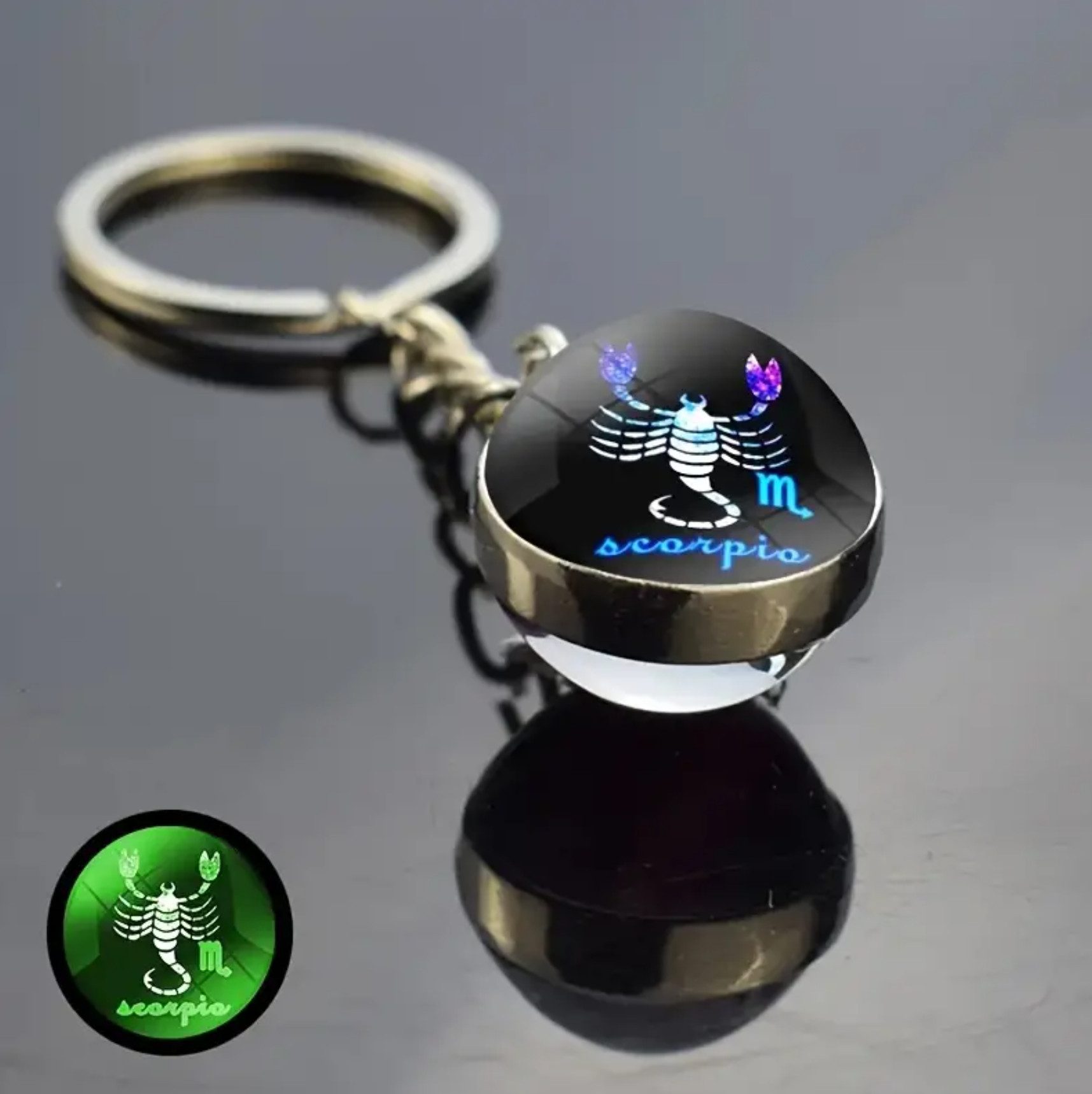 Stelby Schlüsselanhänger mit Gravur Skorpion Sternzeichen Schlüsselanhänger günstig online kaufen