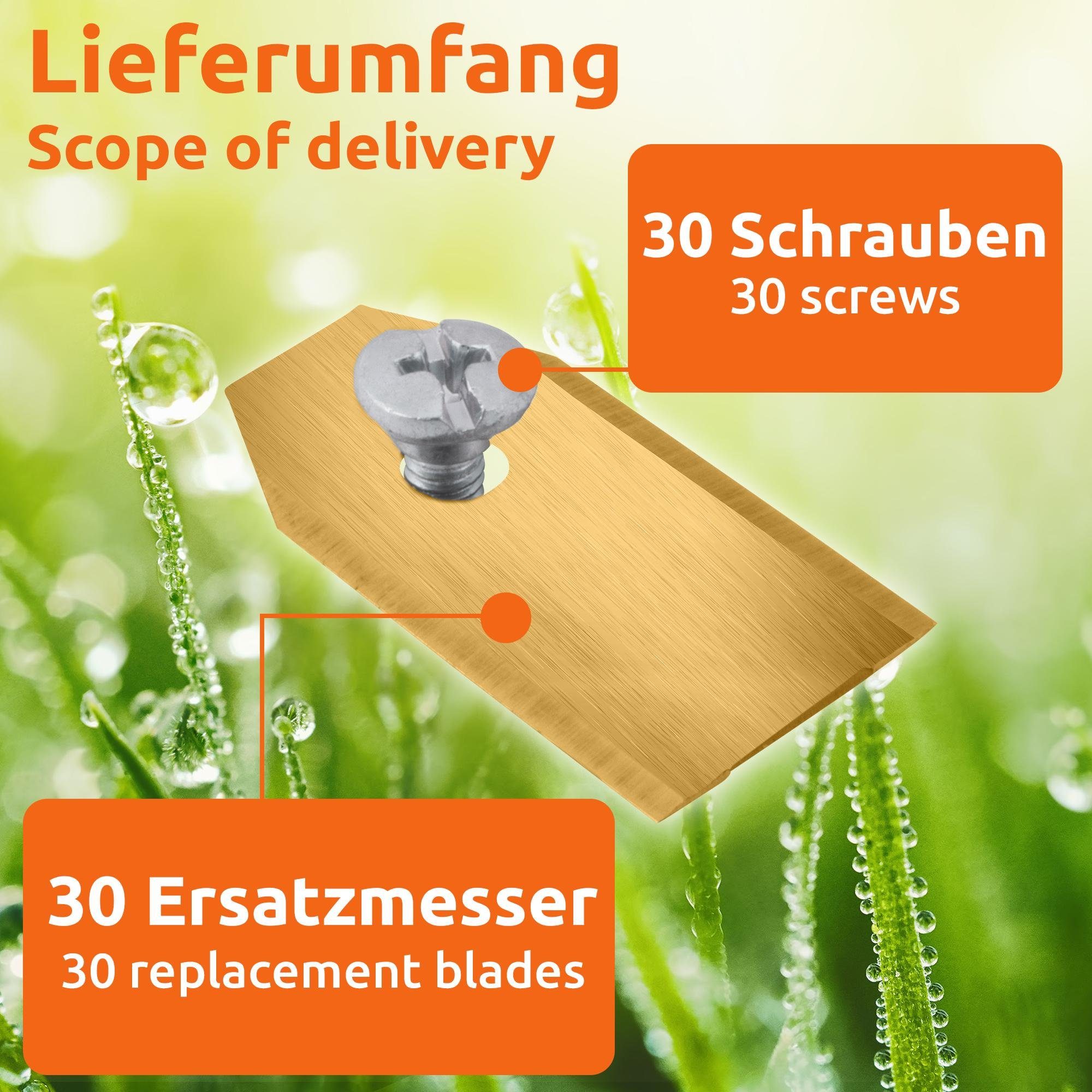 ECENCE Mährobotermesser Ersatz-Messer Klingen Titan 30 günstig online kaufen