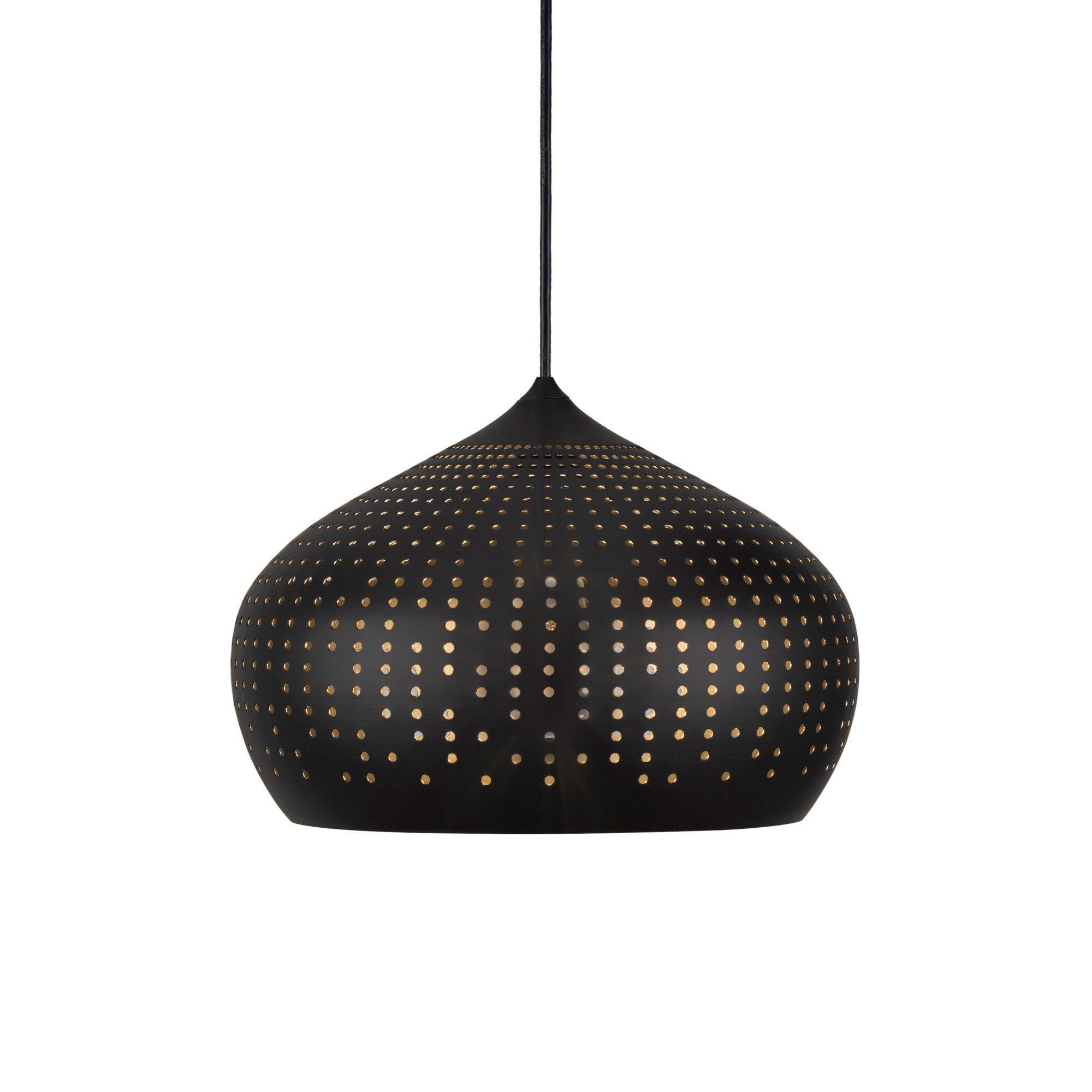 Nordlux Pendelleuchte Houston 30 Pendant Black Pendel E27 Hängeleuchte Metall, ohne Leuchtmittel