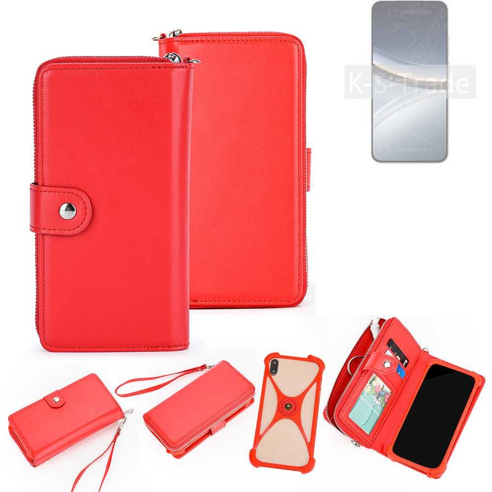 K-S-Trade Handyhülle für POCO F7, 2in1 Schutzhülle Portemonnee Handyhülle mit Bumper Hülle Case