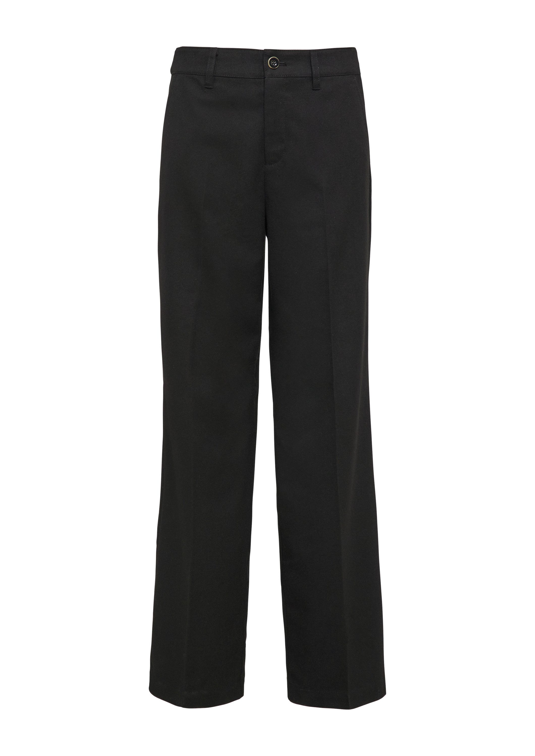 s.Oliver Chinos Hose Stoffhose mit Wide Leg und Bügelfalten günstig online kaufen