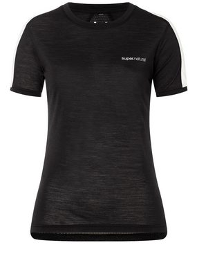 SUPER.NATURAL T-Shirt für Damen, Merino ALARM RUNNING funktionell, sporty