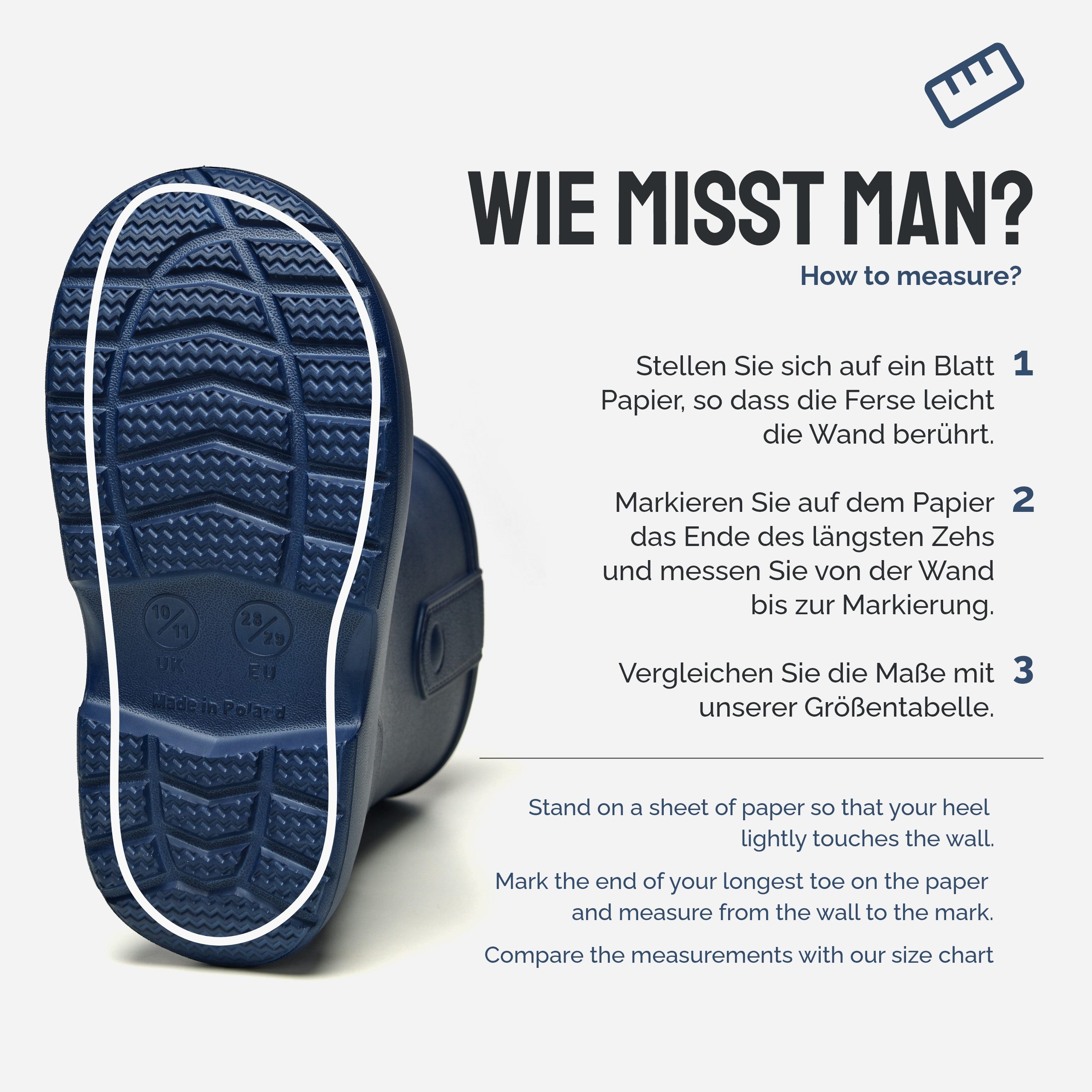 Ladeheid x Camminare Kinder aus leichtem EVA wasserdicht mit Design LA-CA-18 Gummistiefel