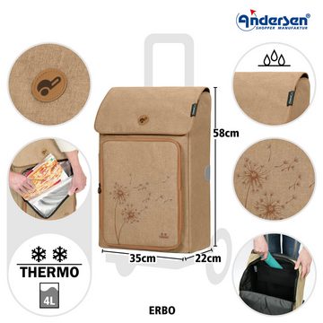 Andersen Einkaufsshopper Royal Shopper mit Tasche Erbo in Beige oder Schwarz