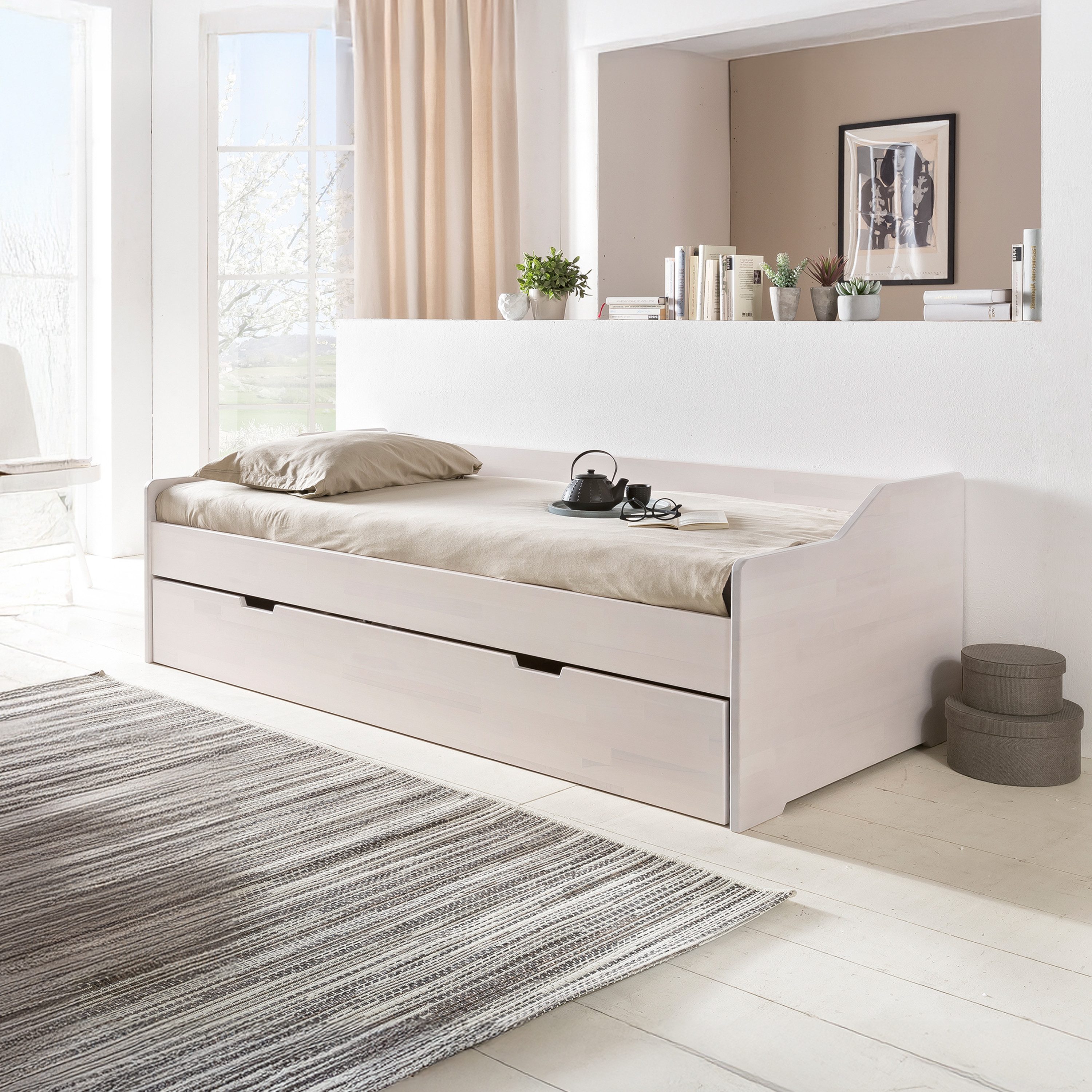 WOODLIVE Massivholzbett Massivholzbett Gästebett Lea 90x200 günstig online kaufen