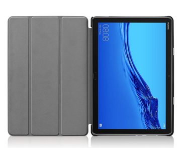 Lobwerk Tablet-Hülle Schutzhülle für Huawei MediaPad M5 Lite 10 10.1 Zoll, Wake & Sleep Funktion, Sturzdämpfung, Aufstellfunktion