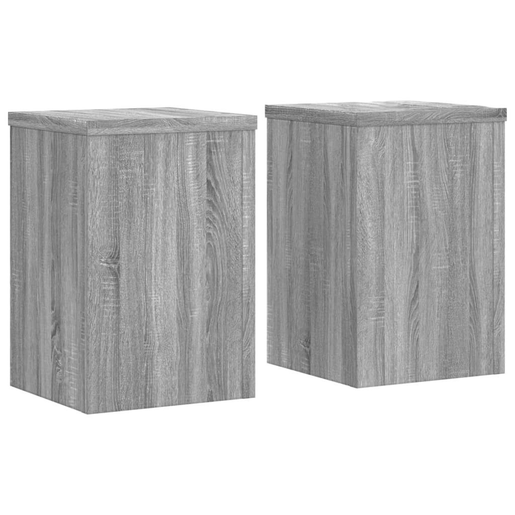 vidaXL Blumenständer Pflanzenständer 2 Stk. Grau günstig online kaufen