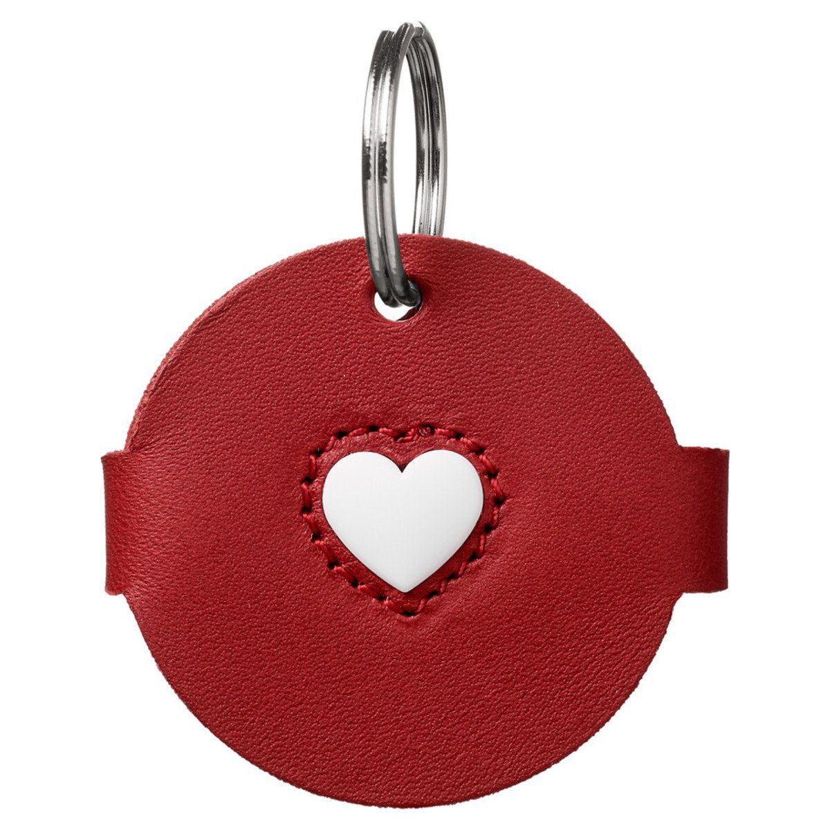 Hunter Tierbedarf Hunde-Halsband Anhänger Hundemarken-Etui Love rot