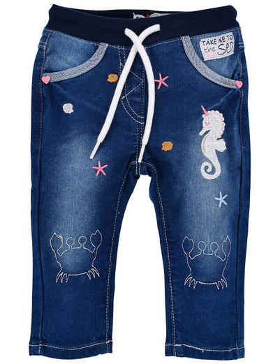 BONDI Trachtenlederhose BONDI Baby Mädchen Jeans 'Marine Life' 86699, Blu