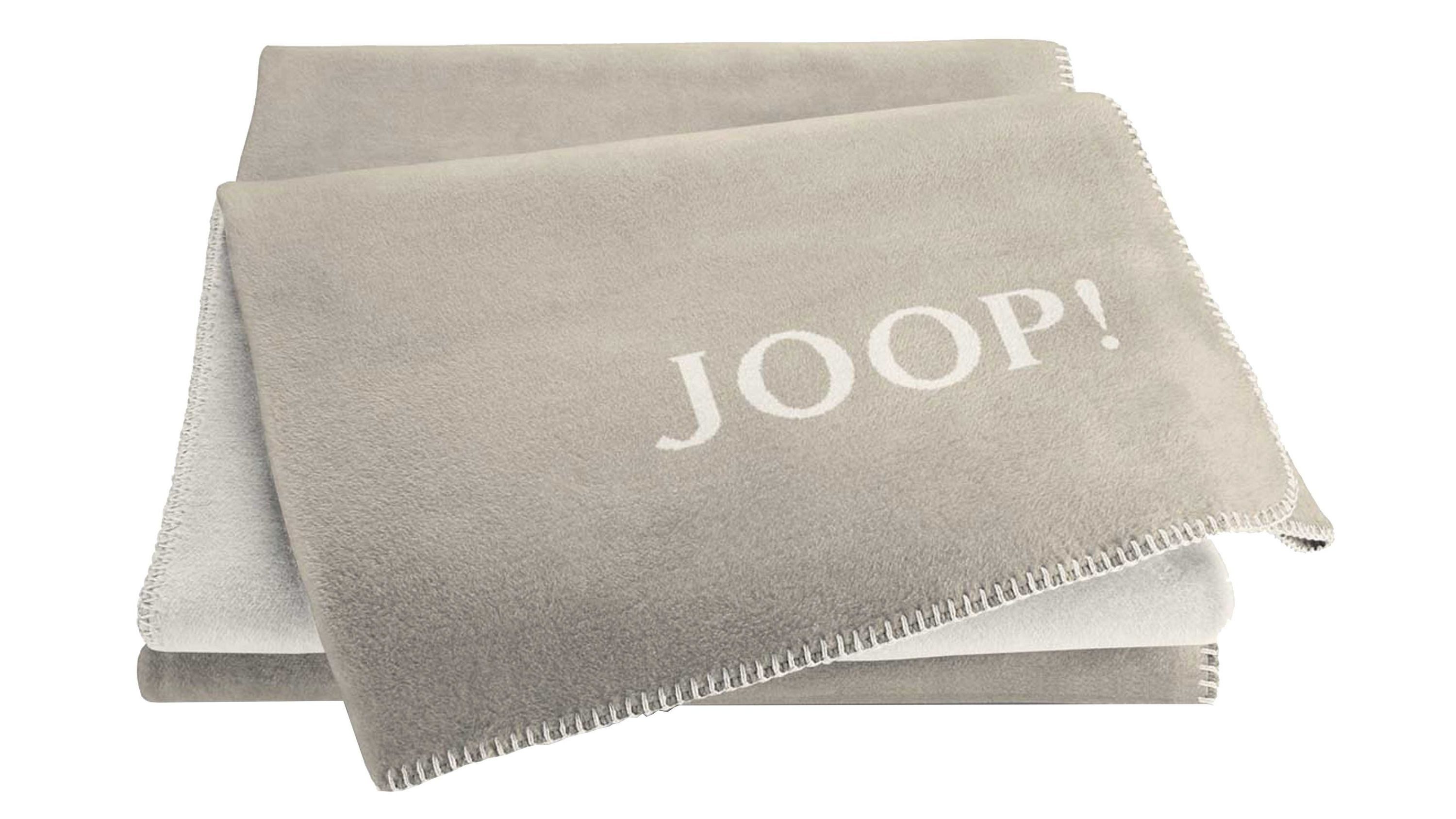 Kinderdecke Joop Kuscheldecke 150 x 200 cm Baumwollmischung Sand Pergament, JOOP!, geketteltem Zierstich – Bild 2 von 4