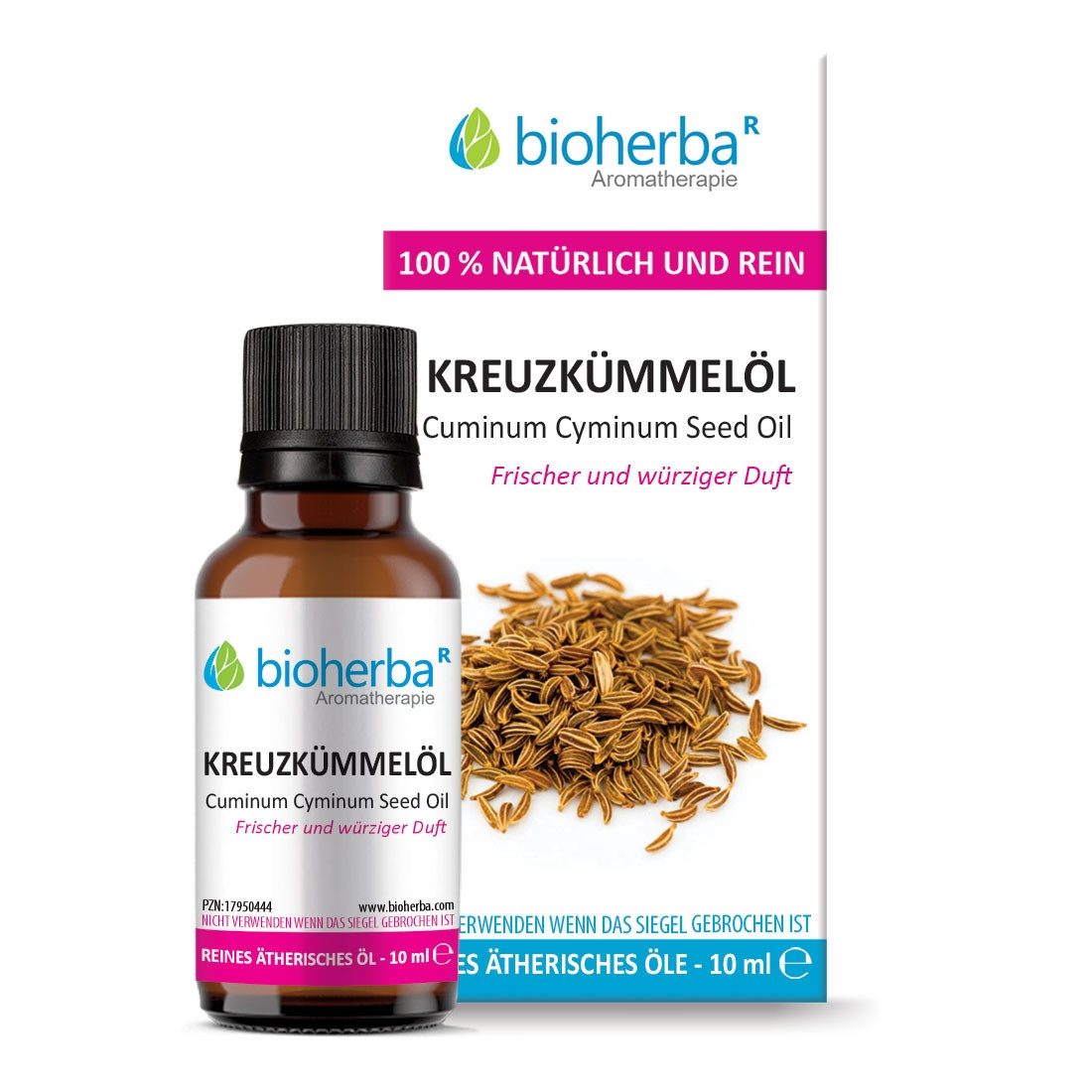 BIOHERBA R Pflege-Set Kreuzkümmelöl Reines ätherisches Öl 10 ml