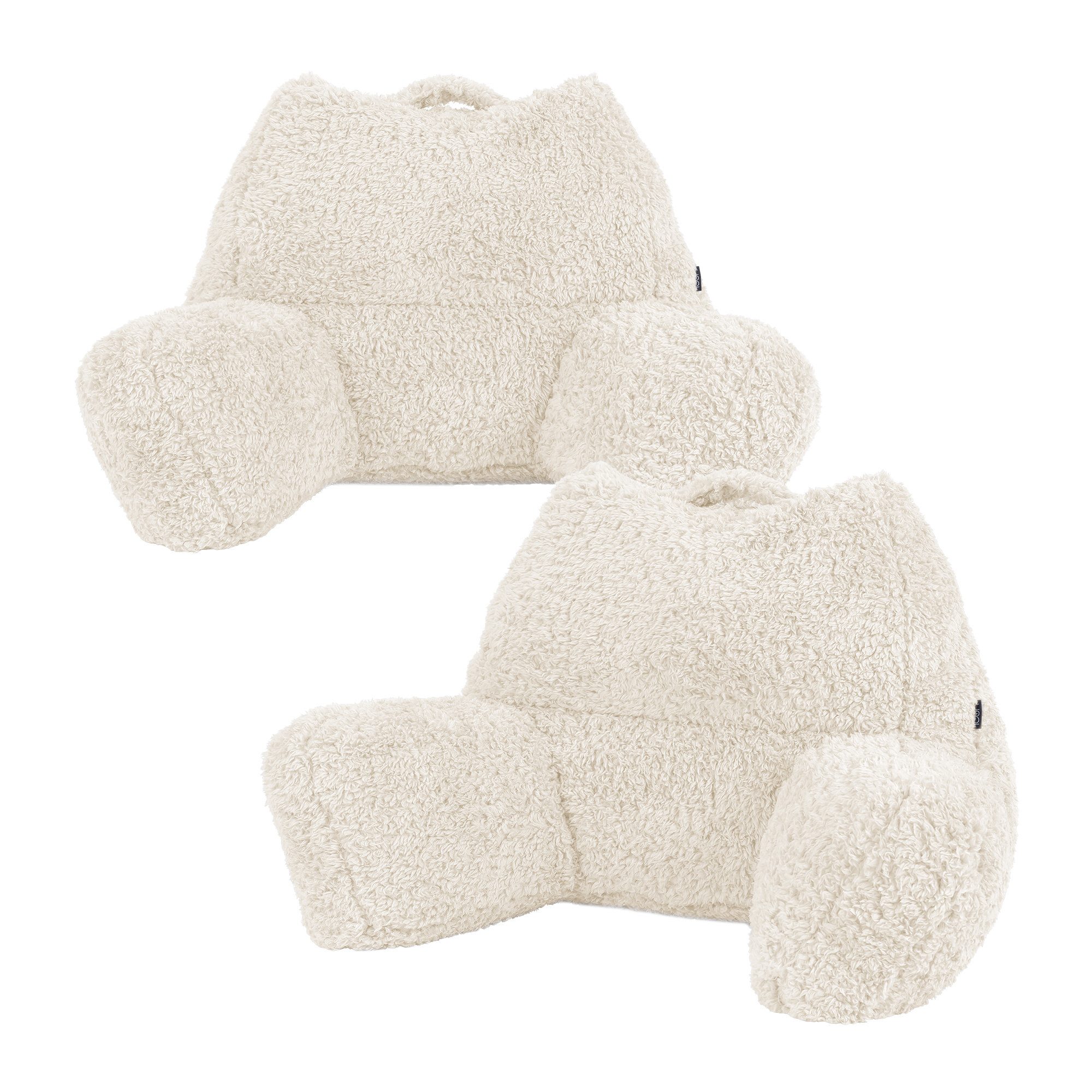 Stützkissen Rückenlehne Lesekissen „Teddybär“, Flauschig mit Sitzsack Füllung