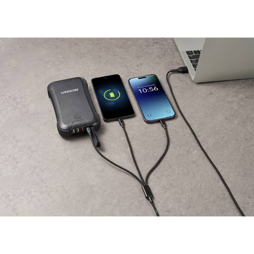 Renkforce USB-Ladekabel USB 2.0 US203/3M USB-Kabel, Aluminium-Stecker