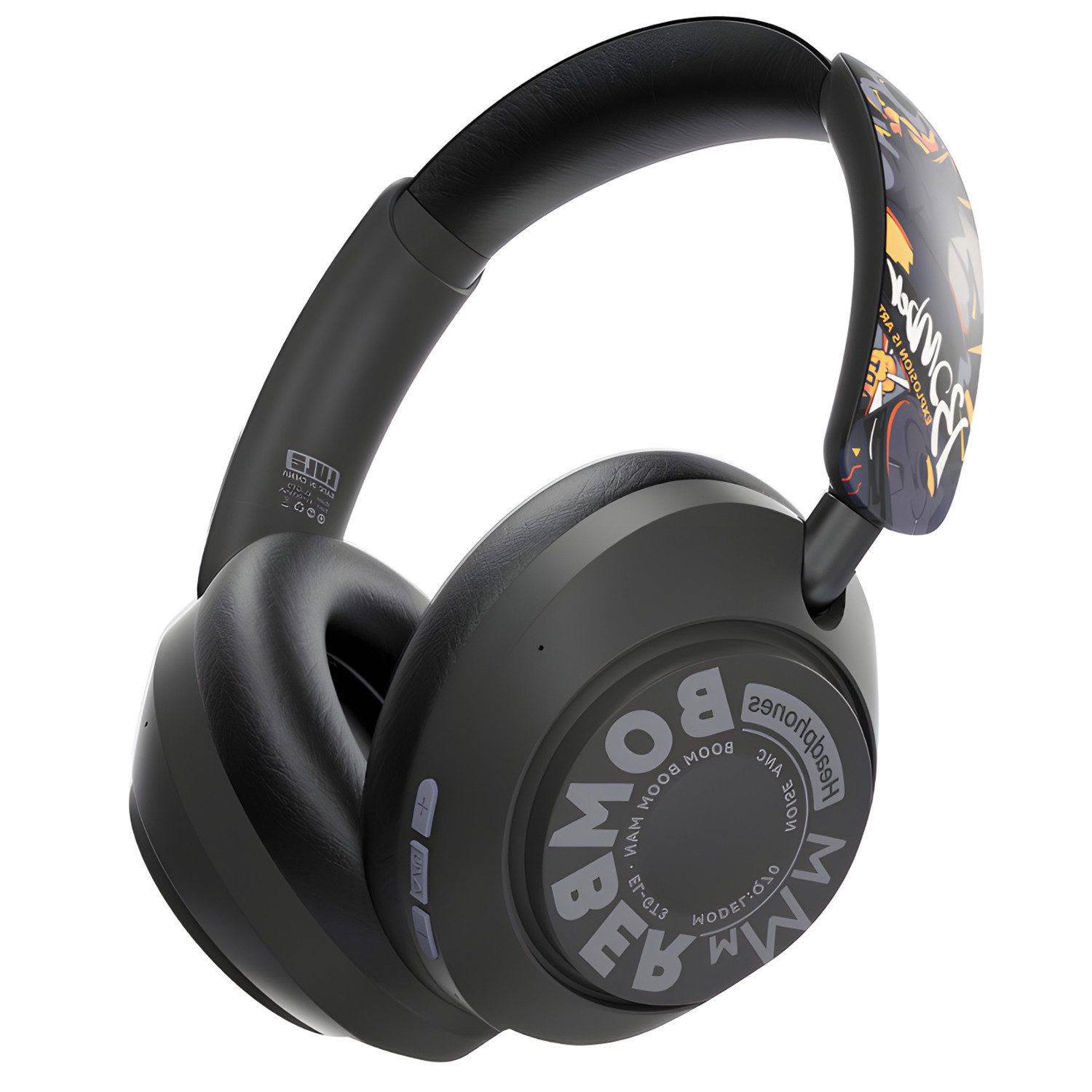 Noise Cancelling Kopfhörer, Bluetooth-Kopfhörer,Gaming-Headse Over-Ear-Kopfhörer
