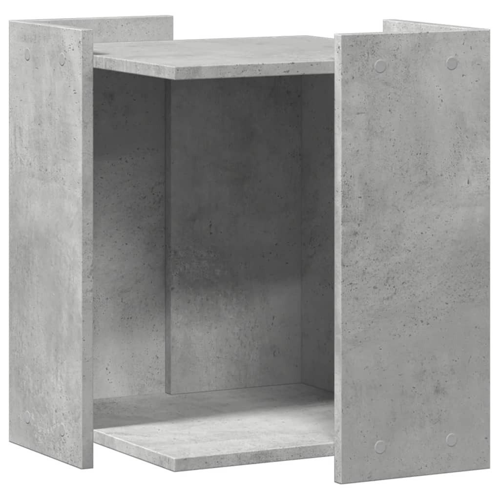 vidaXL Tierkorb 42 x 42 x 51 cm Katzenklo Betongrau 42x42x51 cm Spanplatte