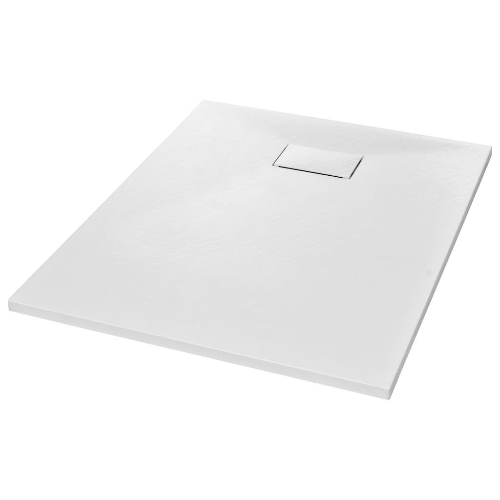 vidaXL Duschwanne Duschwanne SMC Weiß 100×80 cm