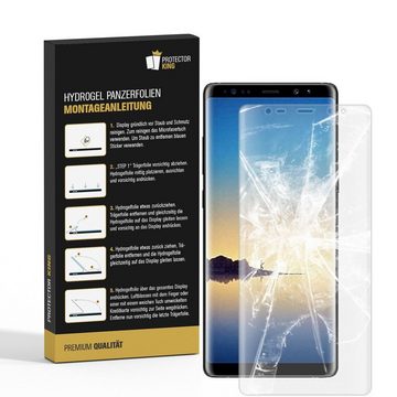 Protectorking Schutzfolie 2x Hydropanzerglas für Samsung Galaxy Note 8 HD KLAR FLEXIBLER Display, (2-Stück), Displayschutzfolie, Panzer Schutz, NANO ANTI-SHOCK HD KLAR