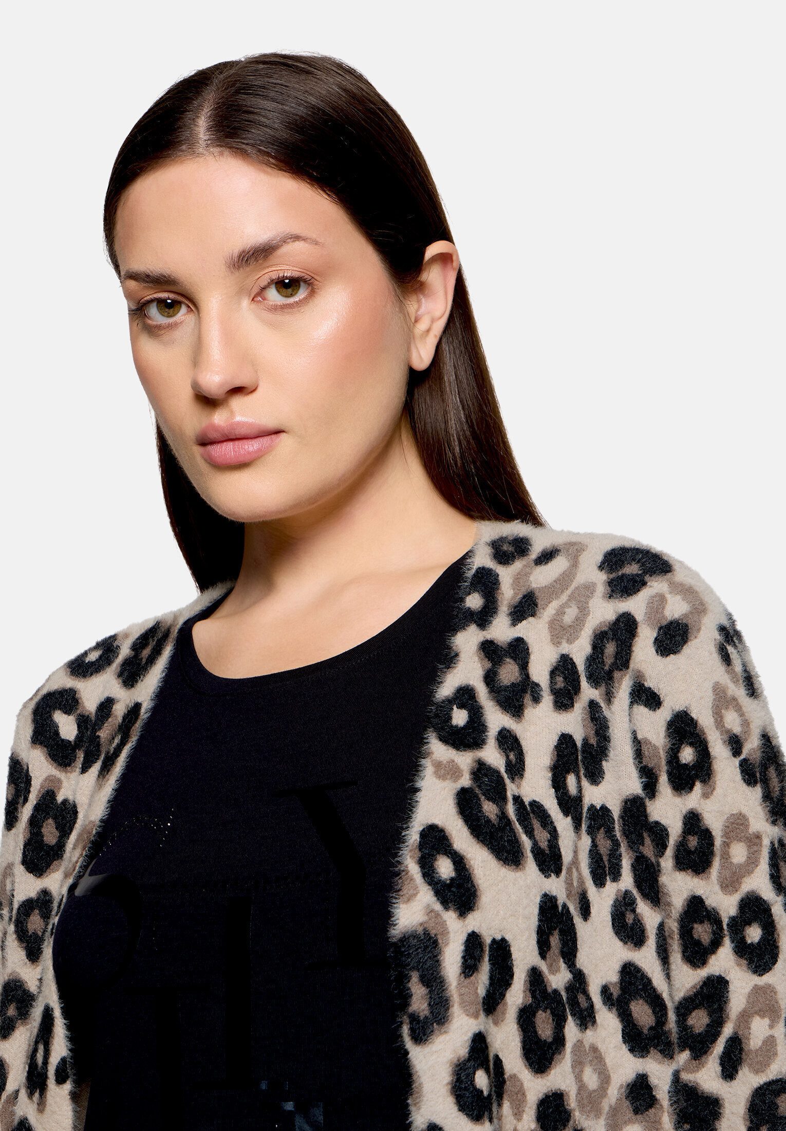 Betty Barclay Strickjacke Damen mit Aufdruck (1-tlg)