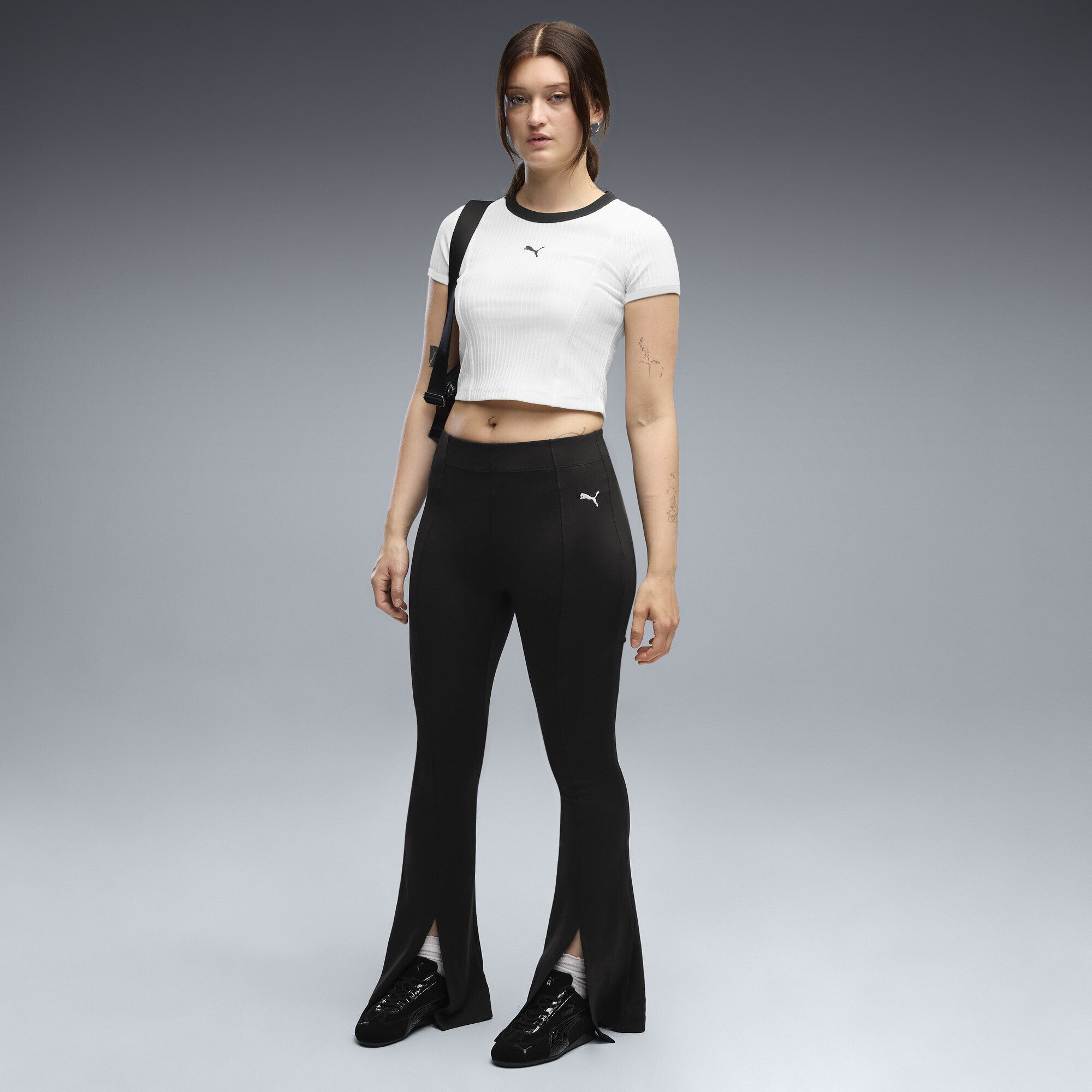 PUMA Leggings Essentials Flared Pintuck Leggings Damen