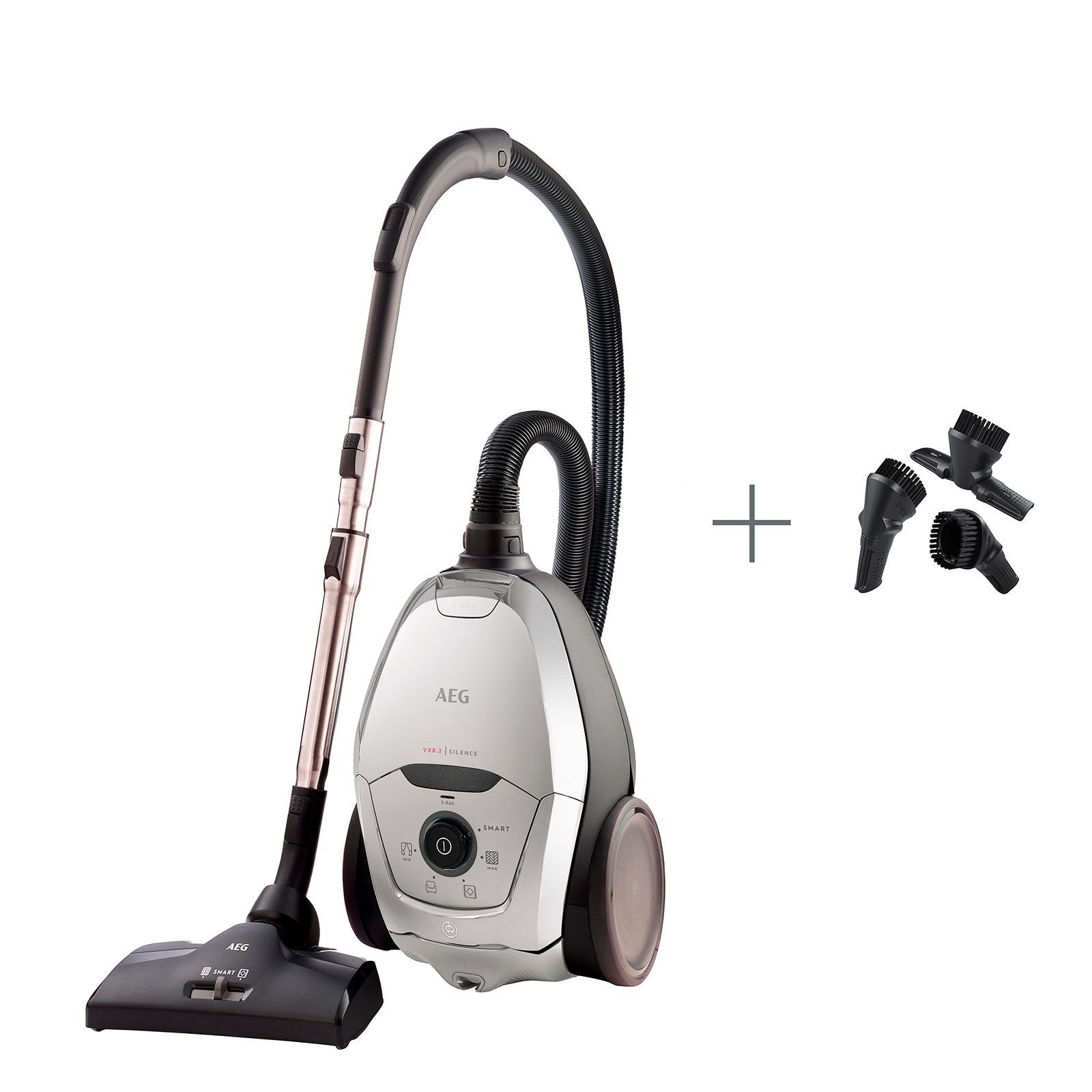 AEG Bodenstaubsauger VX82-1-2MG Silence, 600 W, Power Clean, Bodendüse