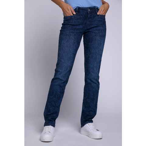 Gina Laura Regular-fit-Jeans Jeans Tina Laser Print 5-Pocket-Schnitt