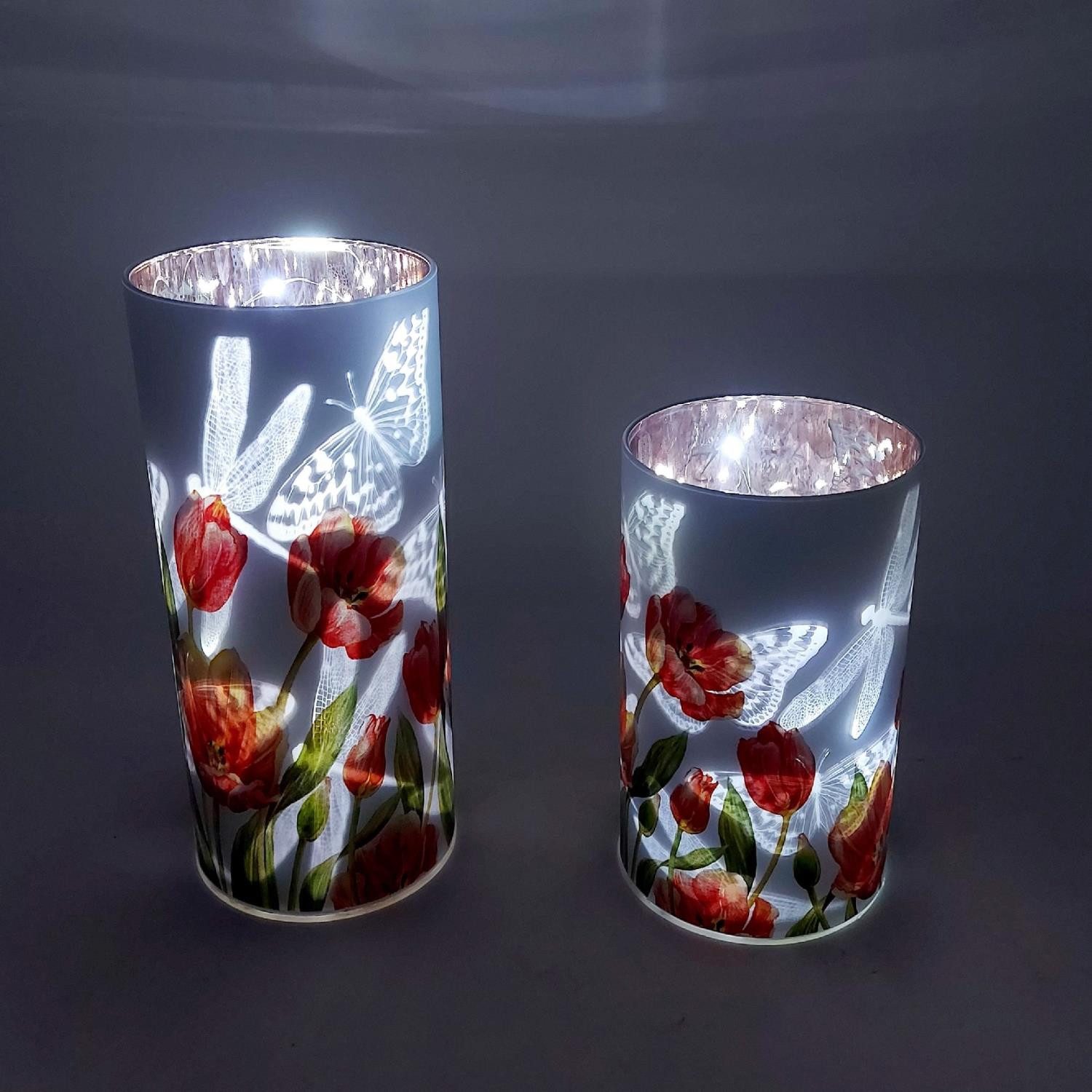 formano LED Tischleuchte Frühlingszeit, LED, mit Timerfunktion, Mehrfarbig, Tulpen, H: 20cm