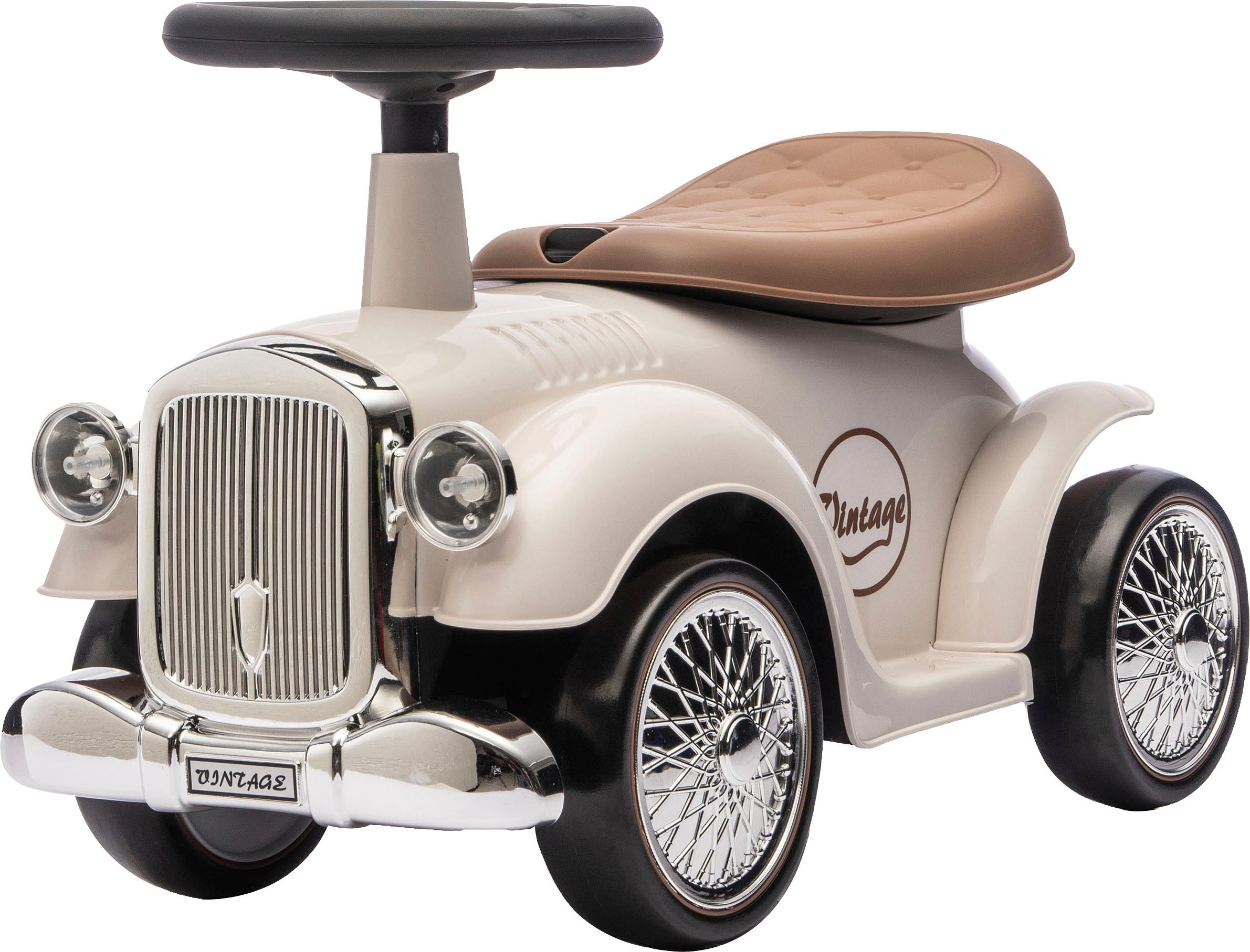 Jamara Rutscherauto Classic Car weiß, mit Flüsterreifen