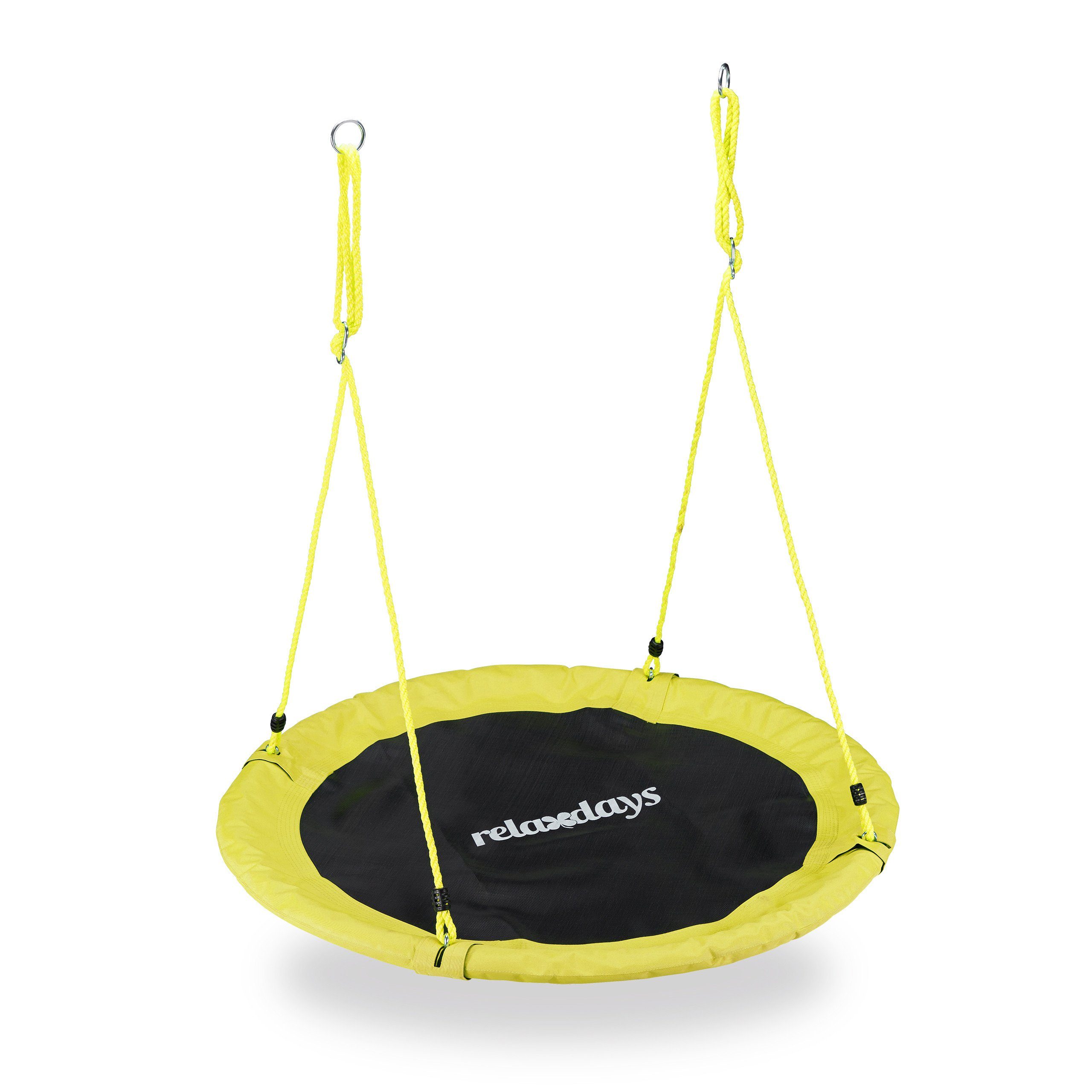 relaxdays Nestschaukel 110 cm, Gelb günstig online kaufen