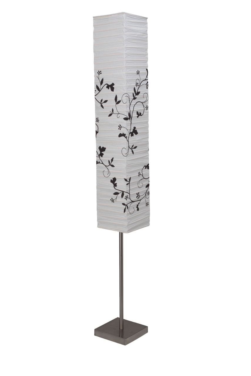 Brilliant Stehlampe Nerva, ohne Leuchtmittel, cm, eisen/weiß/grau cm 18 145 x 2 Metall/Papier, E14, Zweig Höhe