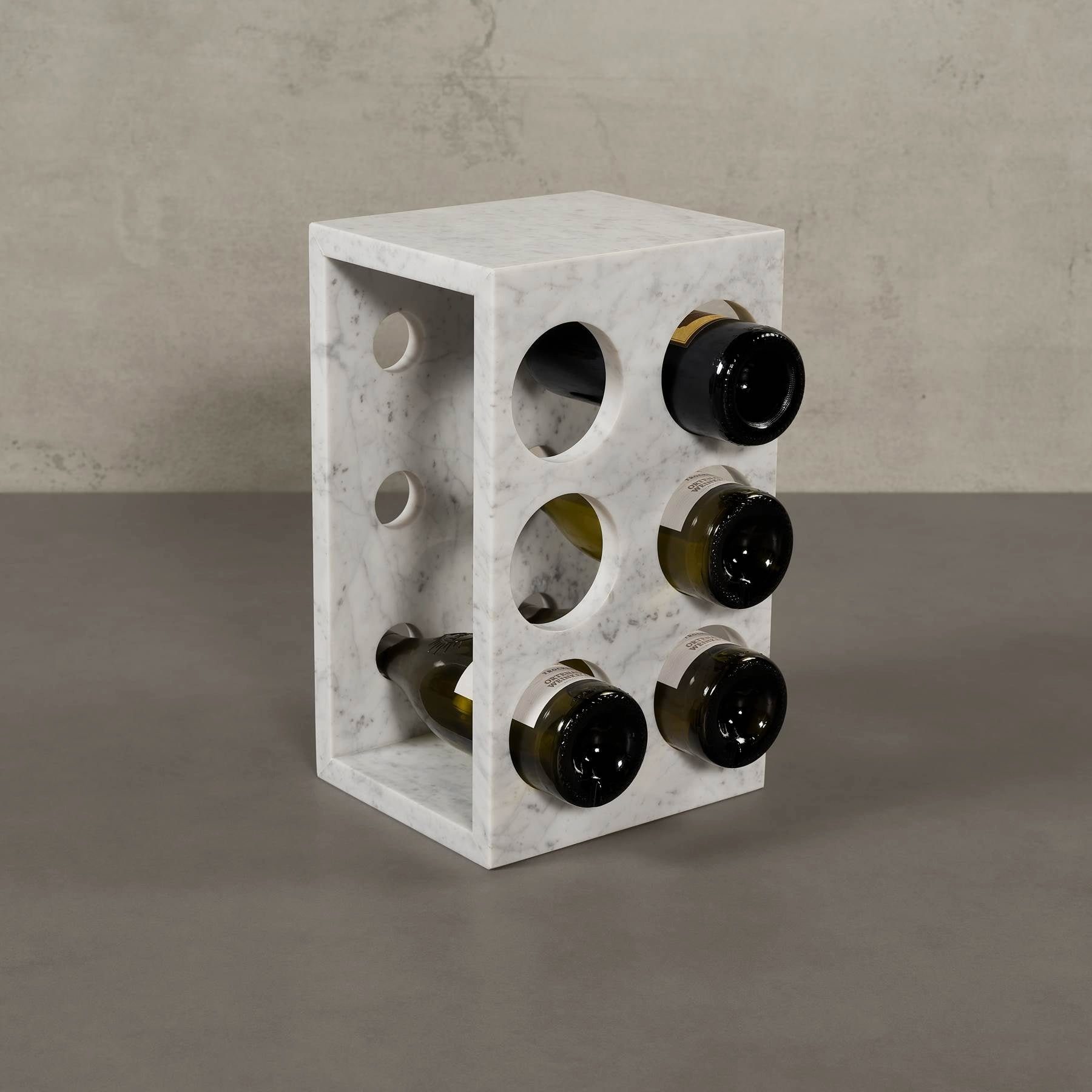 MAGNA Atelier Weinregal Cape Town Marmor Weinregal, Einzelstück, Hergestellt aus massivem Naturstein
