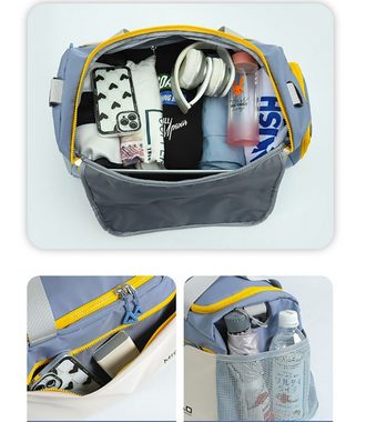 AquaBreeze Sporttasche Reisetasche Fitnesstasche Freizeittasche mit Schuhfach (für Frauen and Männer, 1-tlg., großvolumige Handtasche), Wasserfeste, VerstellbarerSchultergurt