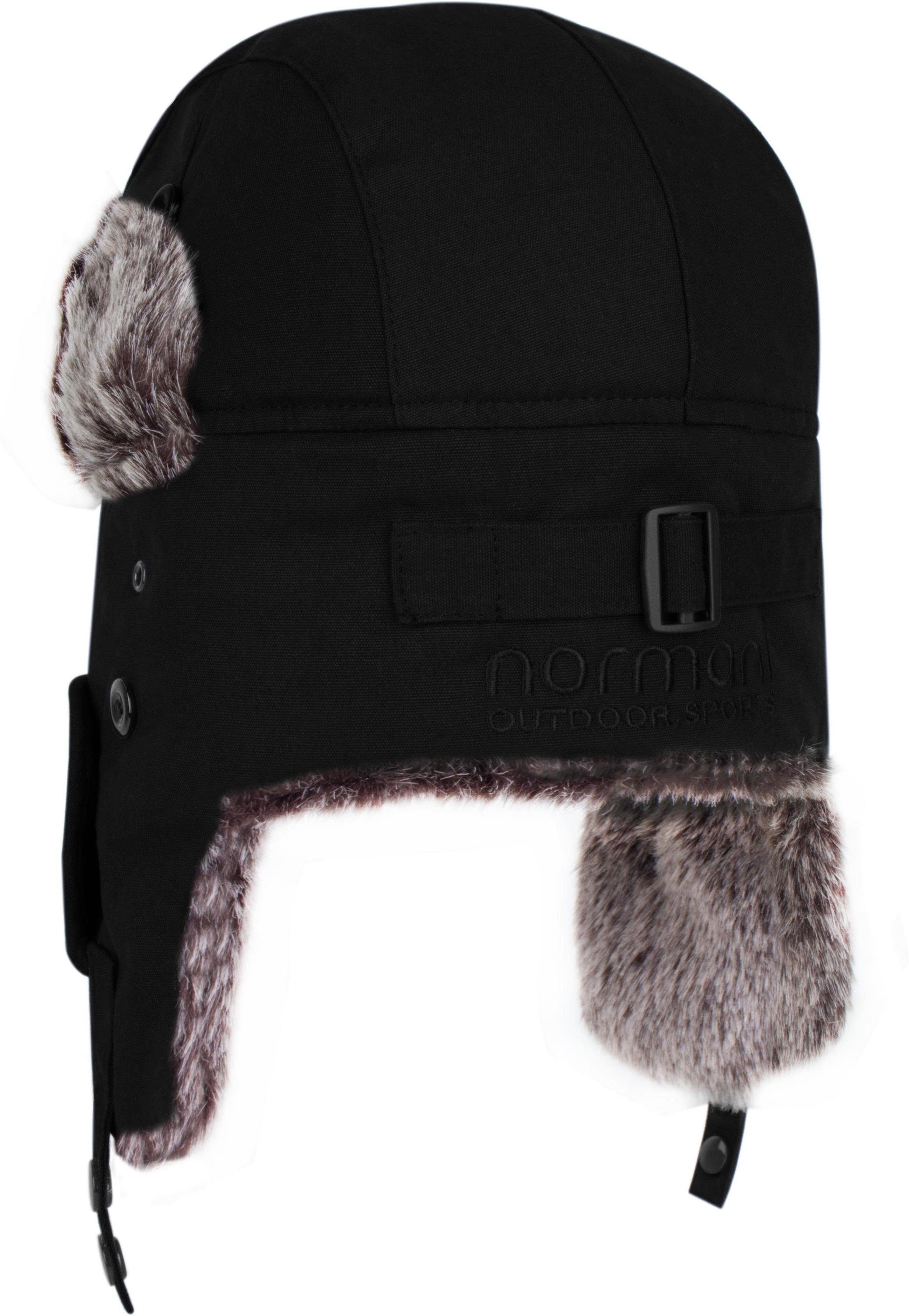 normani Fellimitatmützen Canvas Tschapka mit Maske günstig online kaufen