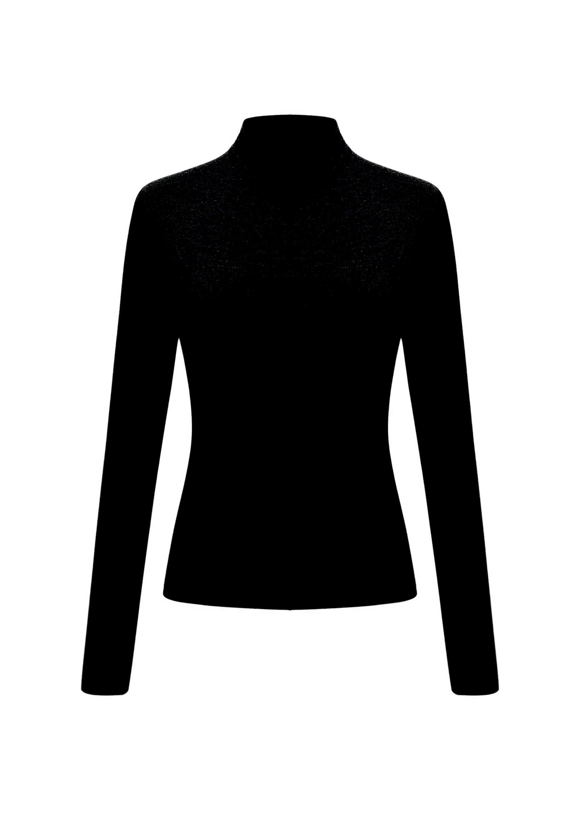 SASSYCLASSY Langarmshirt Langarmshirt Damen mit Rollkragen Elegant Figurbet günstig online kaufen