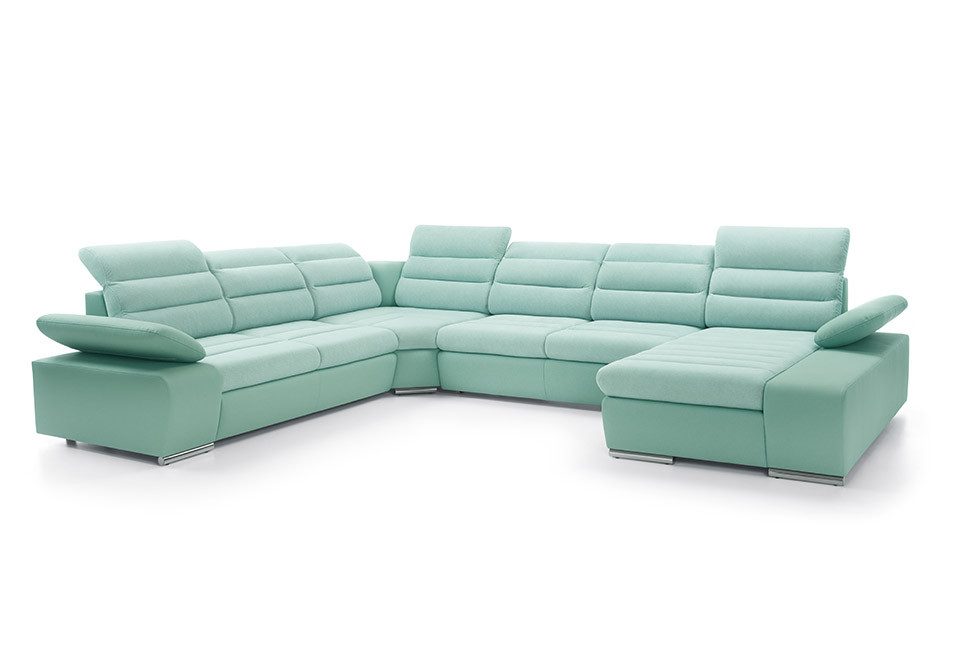 Xlmoebel Wohnlandschaft Ecksofa U-Form mit Schlaffunktion in modernem Design, Ecksofa, Hergestellt in Europa