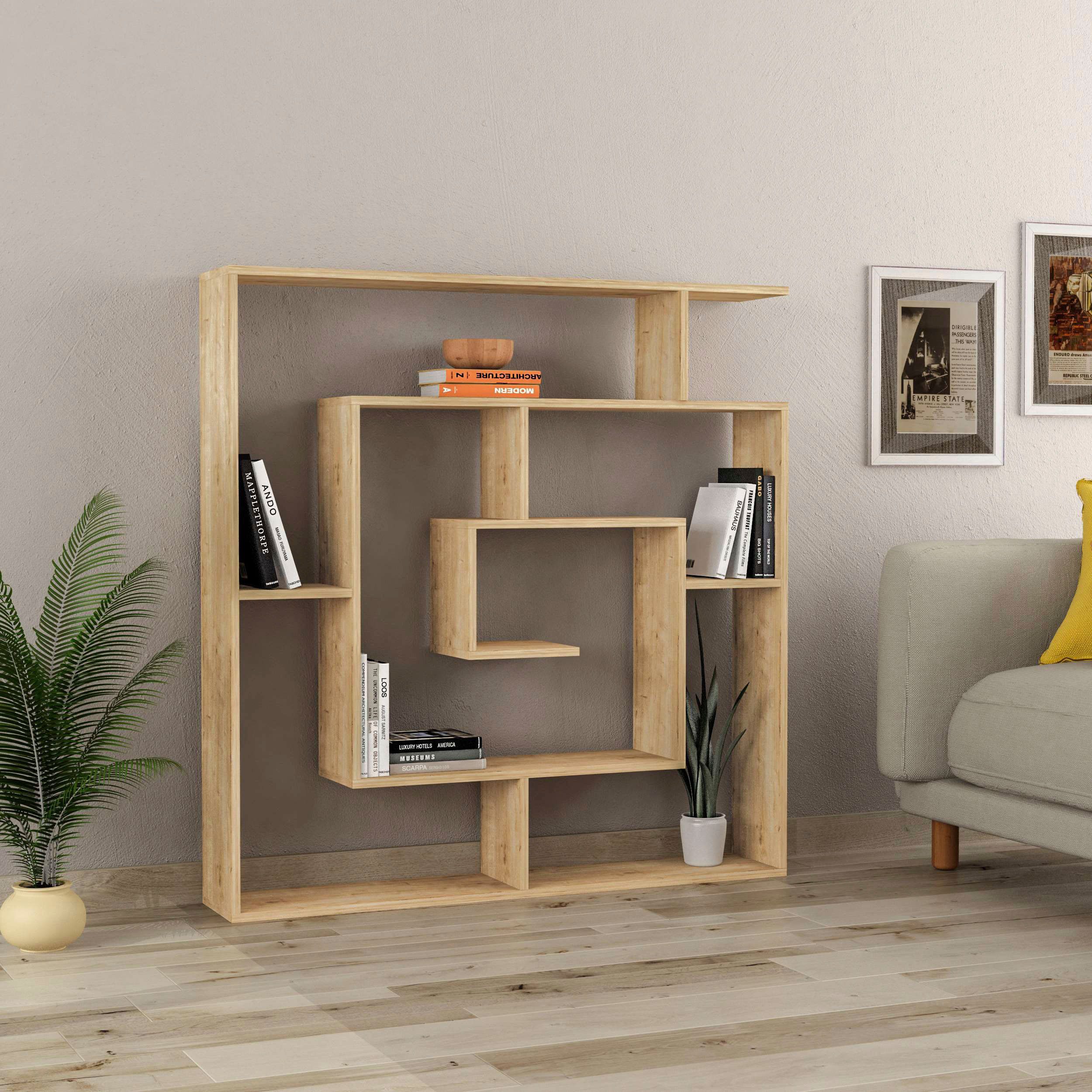 Decortie Bücherregal "Labirent Bücherregal", (Packung), Leichte Montage, La günstig online kaufen
