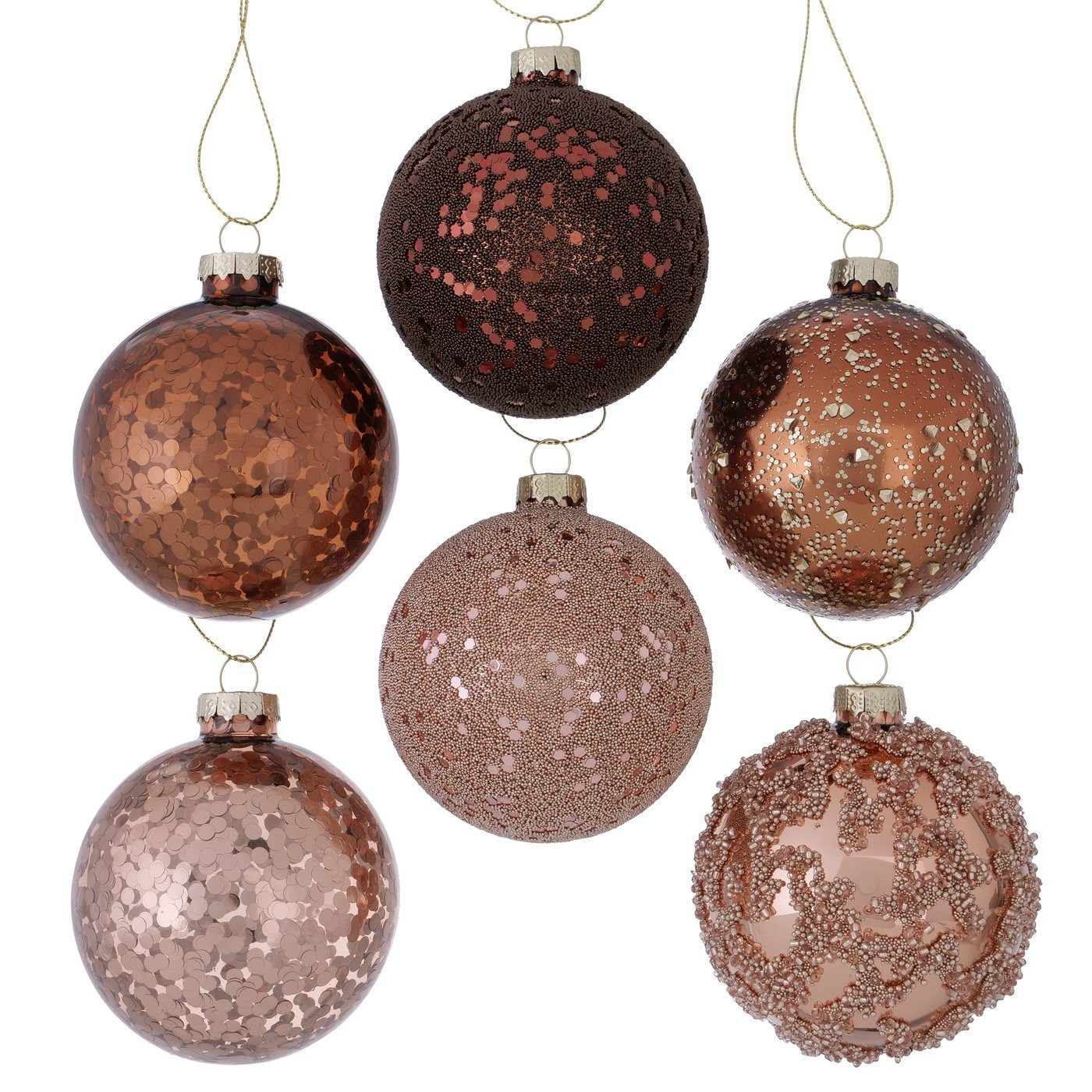 BOLTZE Christbaumschmuck Boltze Weihnachtskugel Coppas, 1 Stück, verschiedene Farben/Motive, 20 (1-tlg)