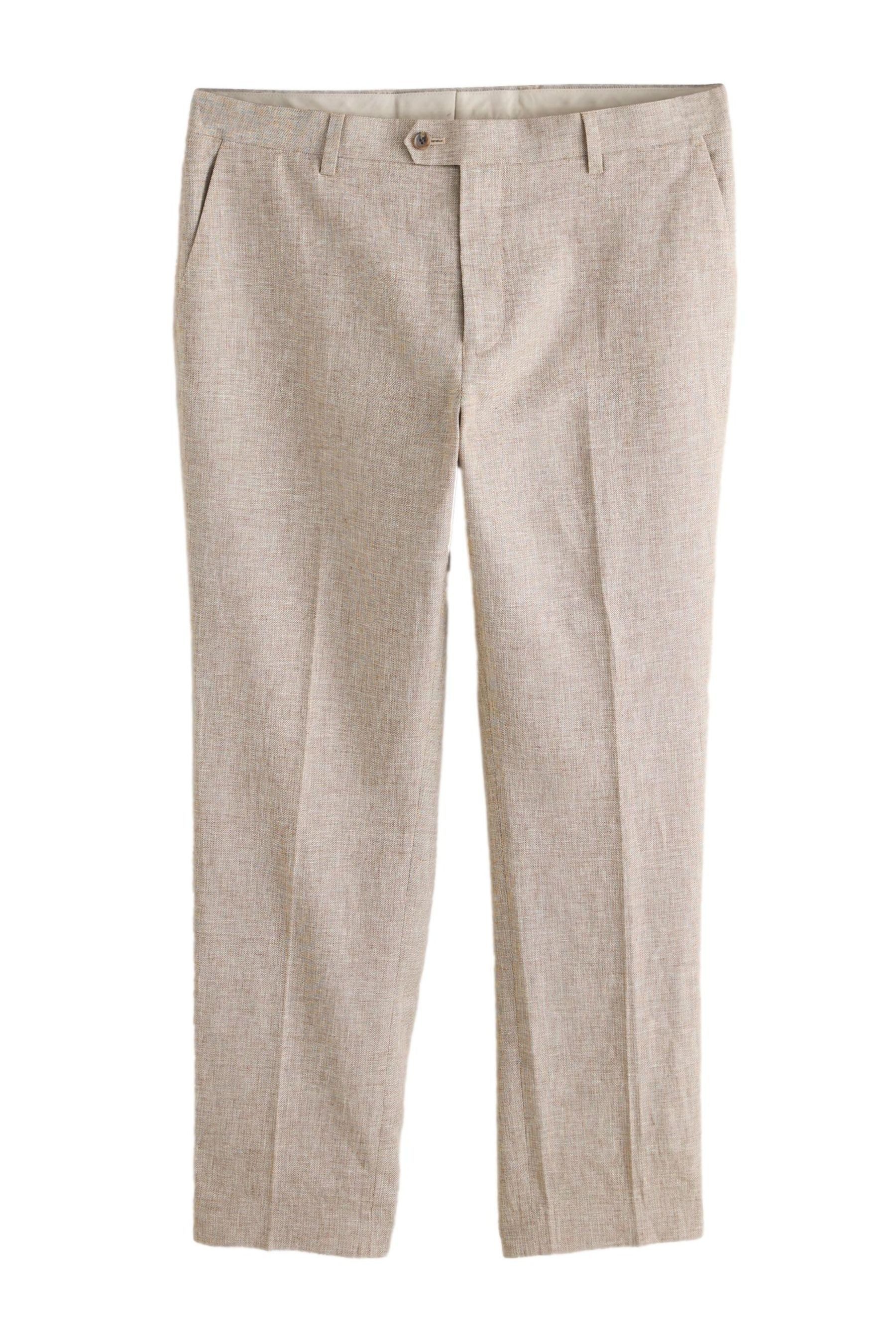 Next Anzughose Strukturierte Tailored Fit Anzughose aus Leinenmix (1-tlg)