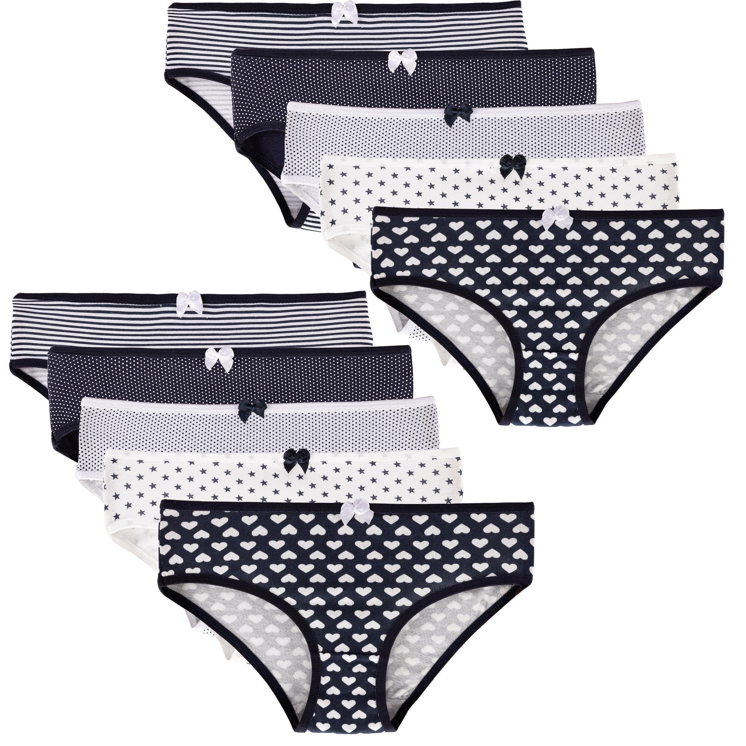 Slip 10er Set Mädchen Slips - Mix - Bunt