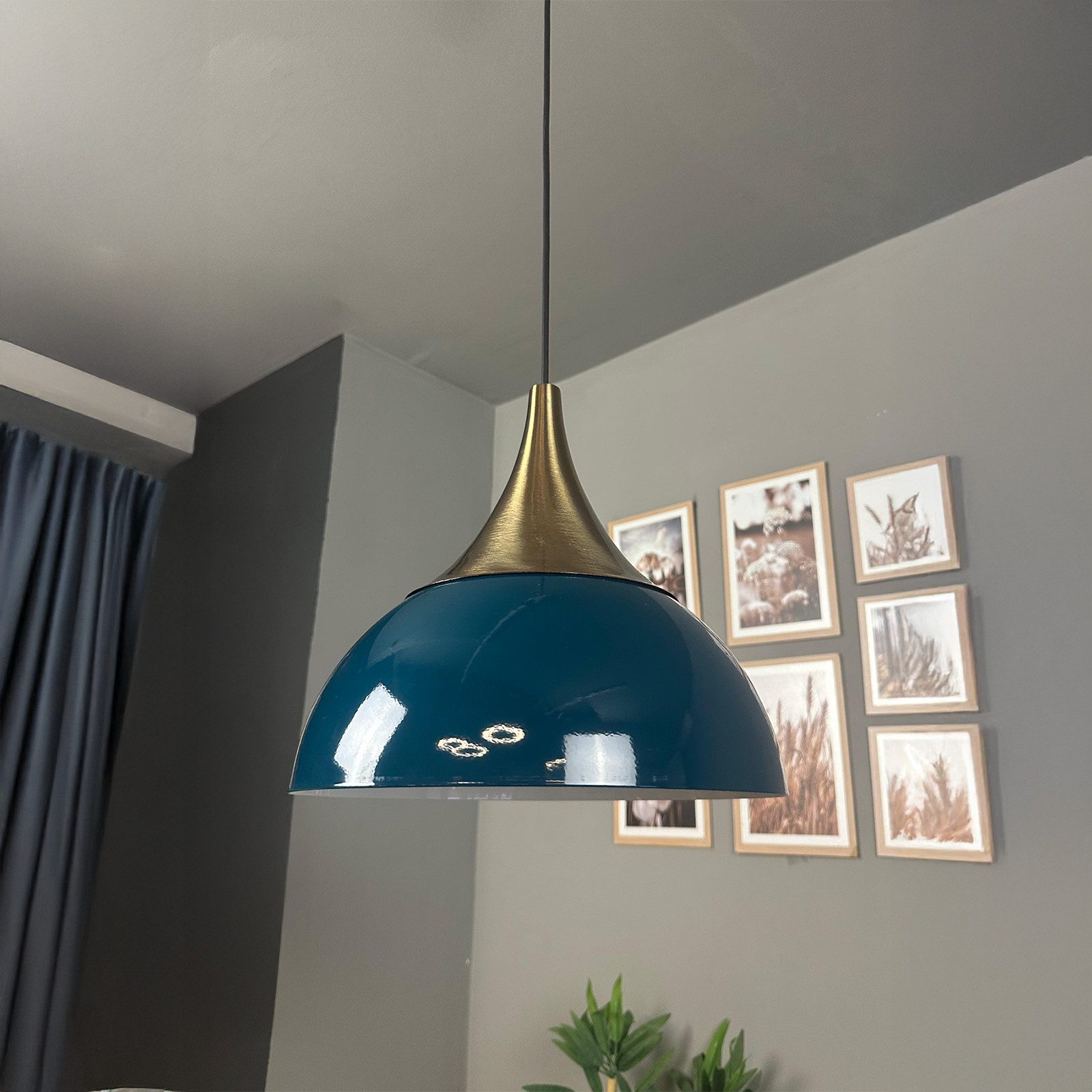 Bamyum Pendelleuchte Pendelleuchte Yimpi Metall Ø30 cm, E27, Moderne Pendelleuchte, ohne Leuchtmittel